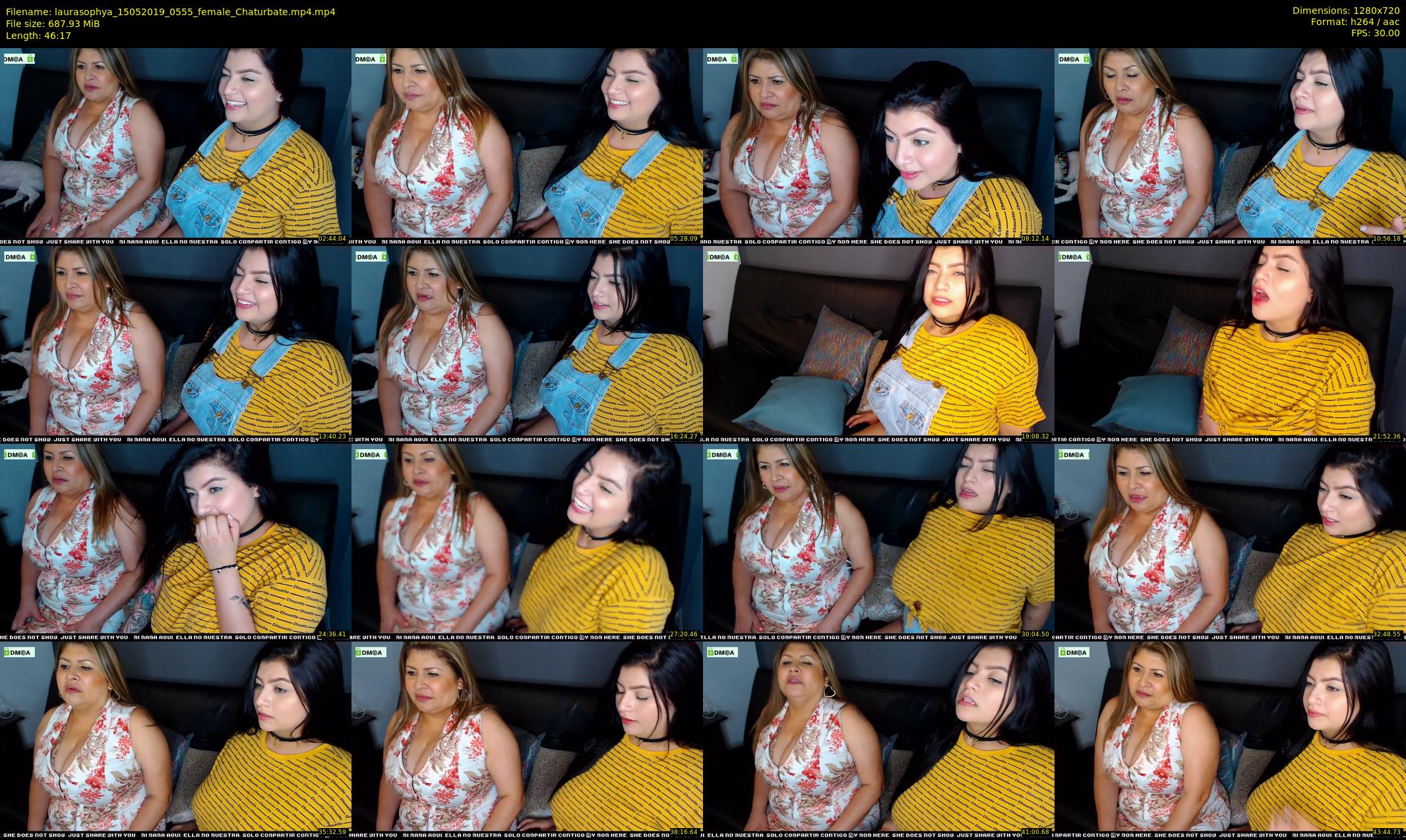 laurasophya — 47 minute Chaturbate female cam show recording, 720p, May 15, 2019