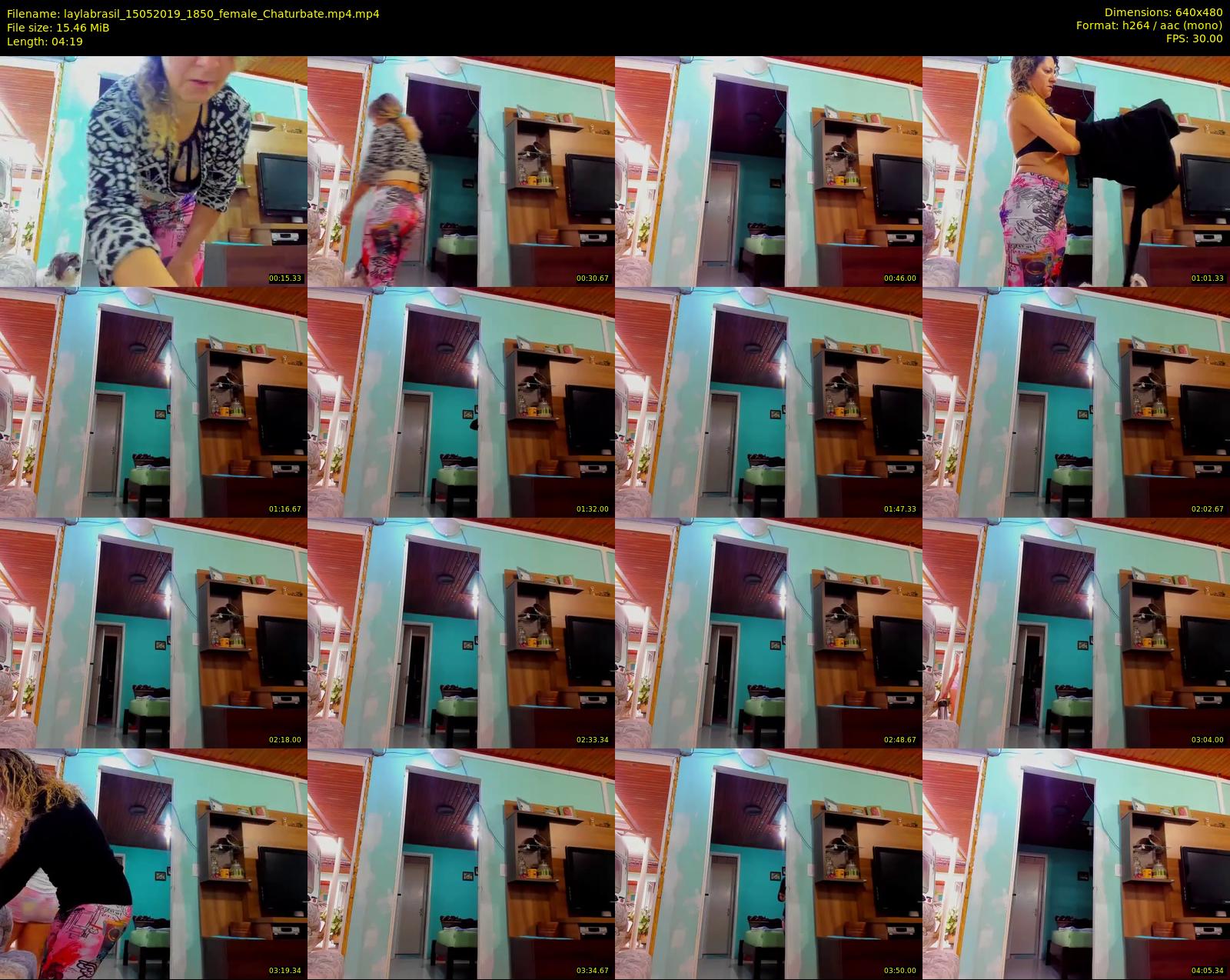 laylabrasil — 5 minute Chaturbate female cam show recording, 480p, May 15, 2019