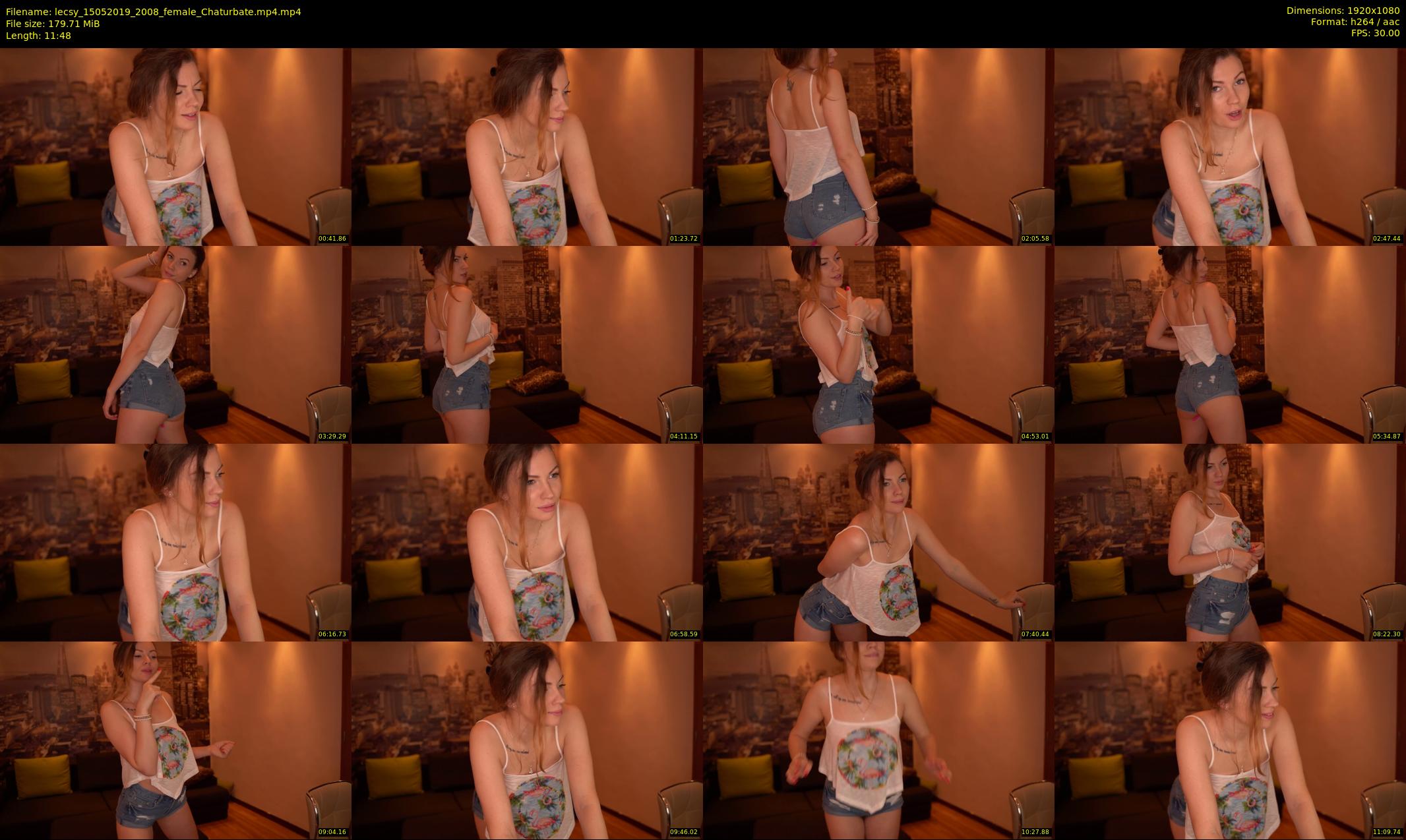lecsy — 12 minute Chaturbate female cam show recording, 1080p, May 15, 2019