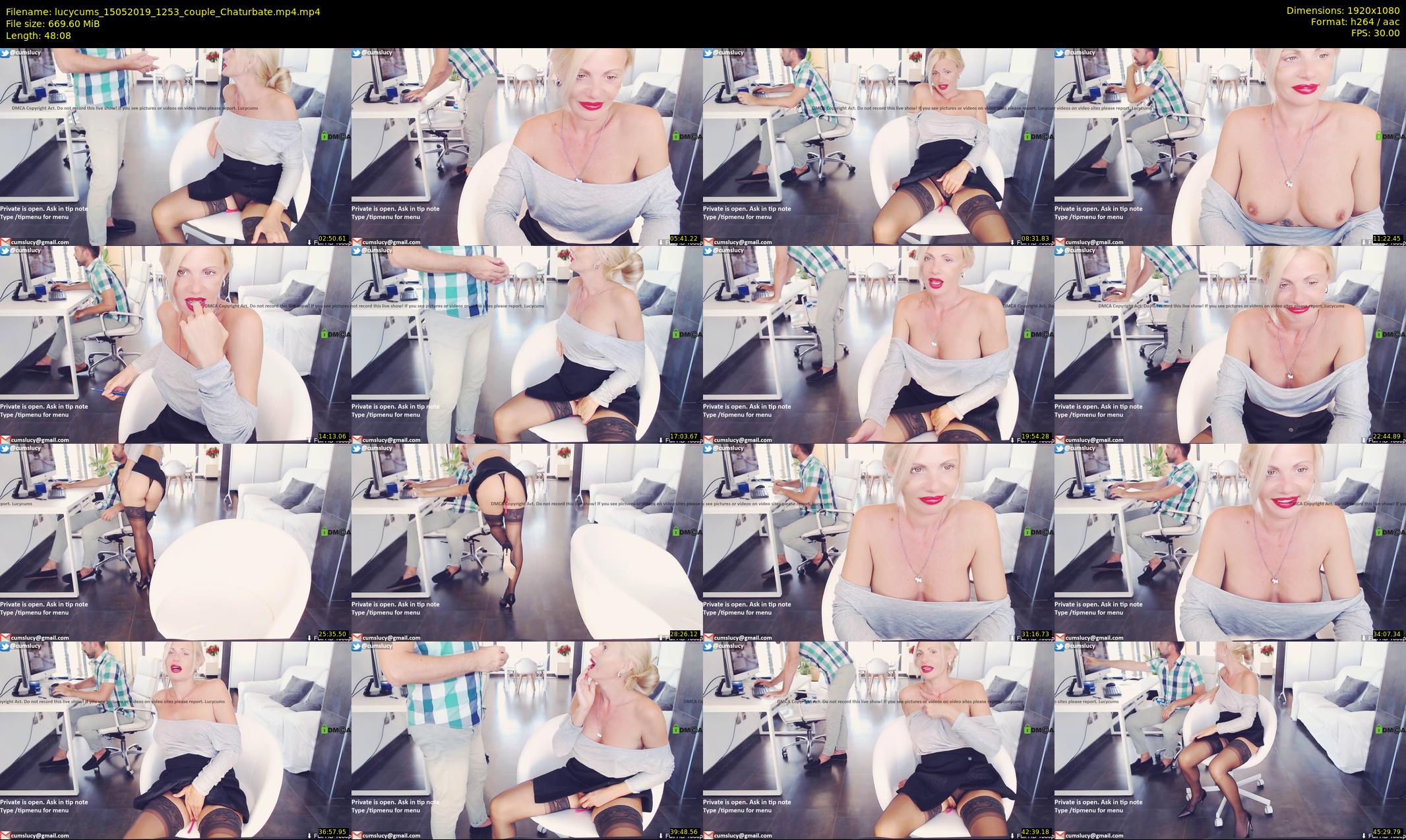 lucycums — 49 minute Chaturbate couple cam show recording, 1080p, May 15, 2019