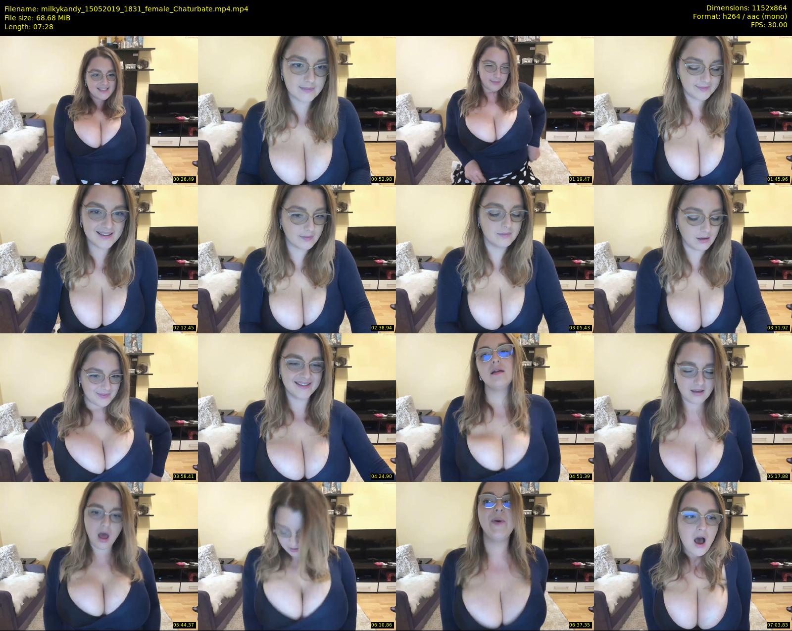 milkykandy — 8 minute Chaturbate female cam show recording, 720p, May 15, 2019