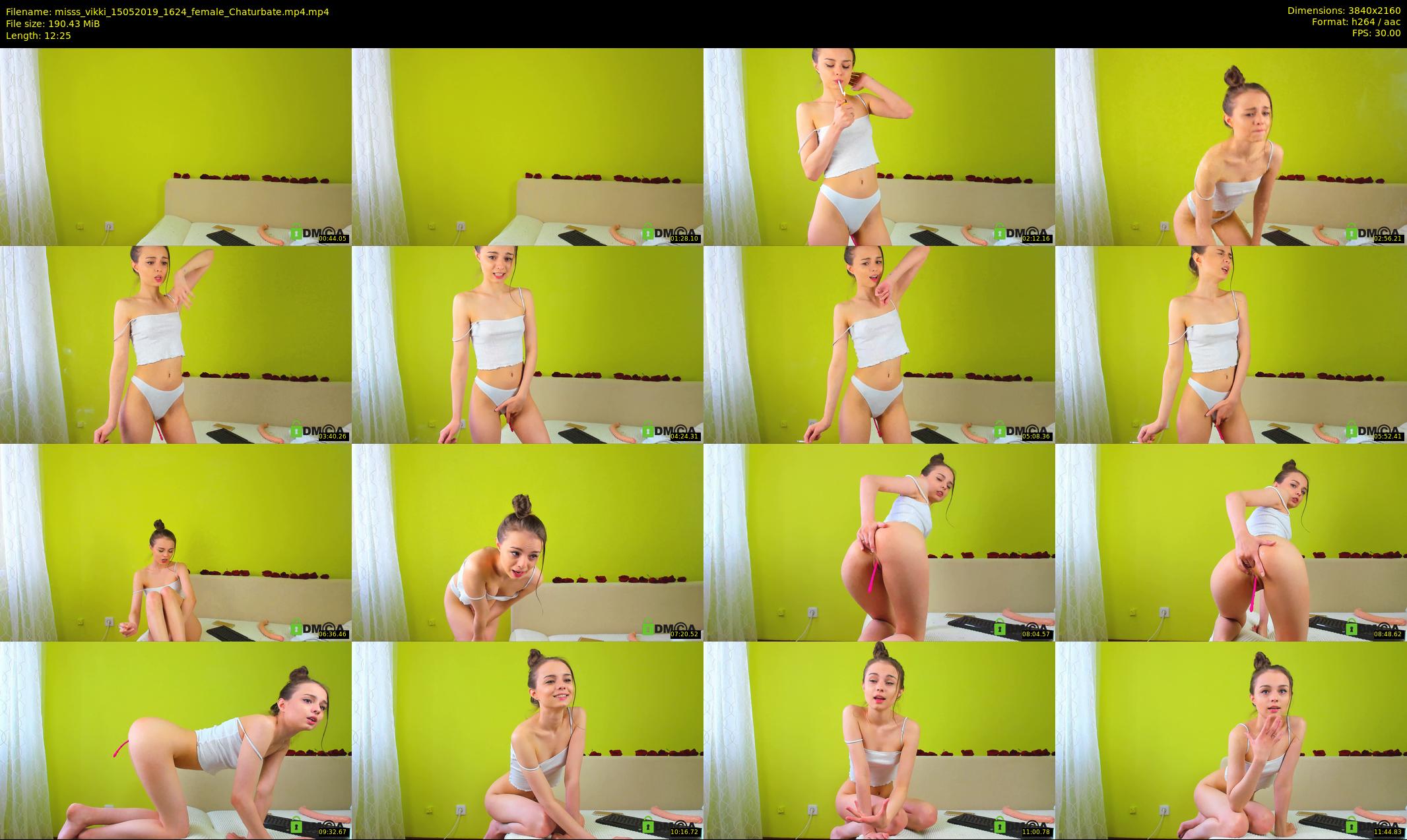 misss_vikki — 13 minute Chaturbate female cam show recording, 4K, May 15, 2019