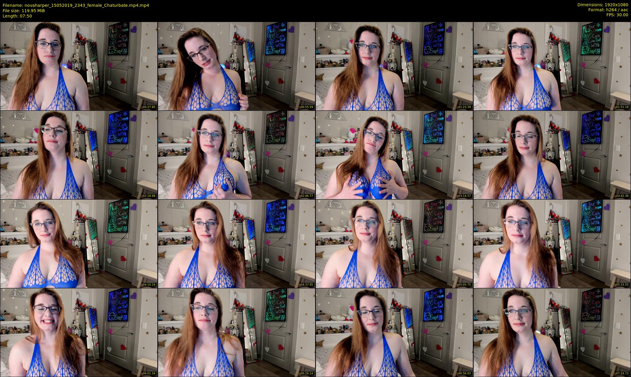 novaharper — 8 minute Chaturbate female cam show recording, 1080p, May 15, 2019