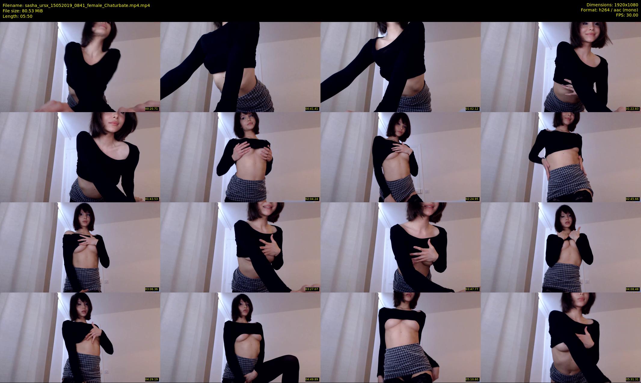 sasha_ursx — 6 minute Chaturbate female cam show recording, 1080p, May 15, 2019