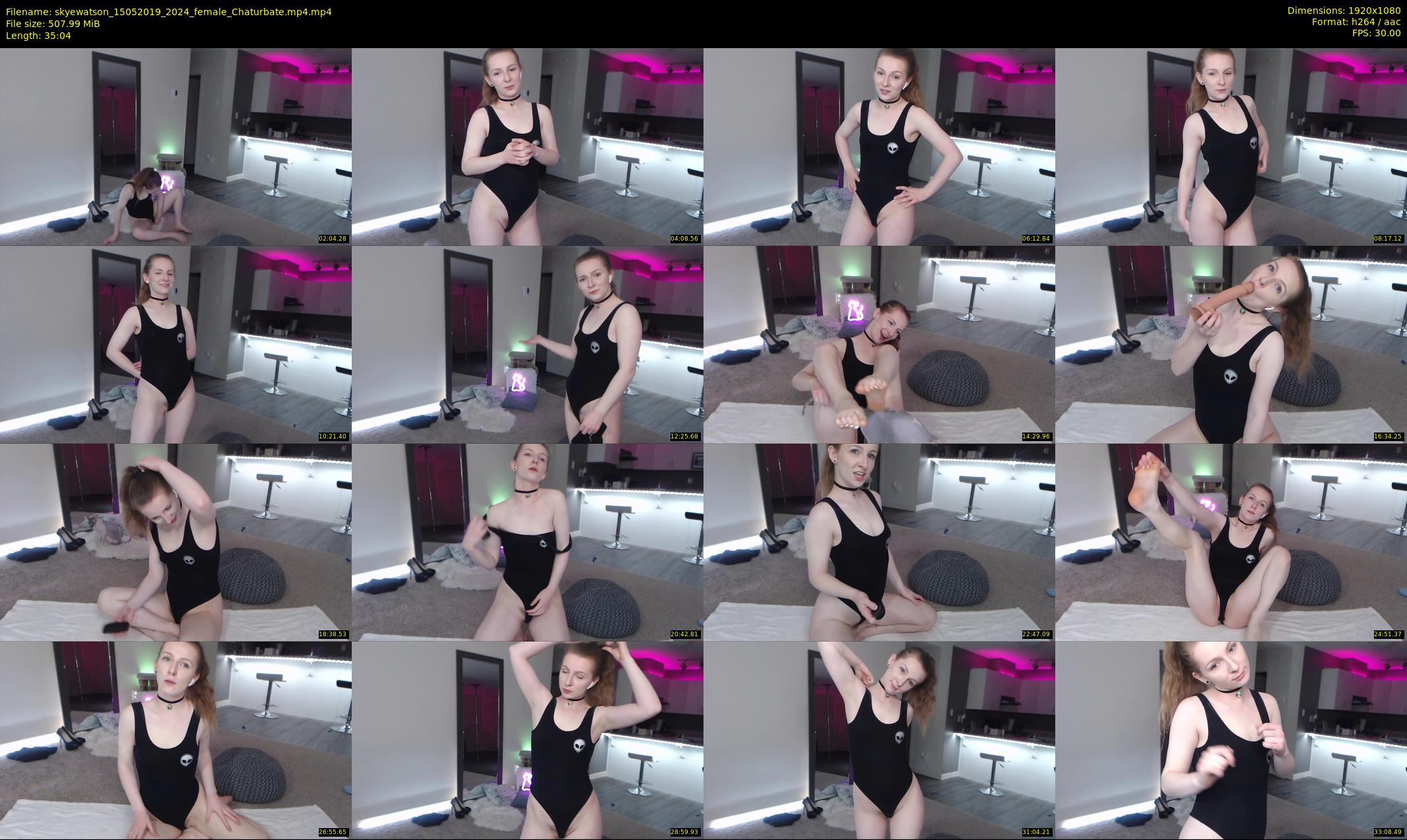 skyewatson — 36 minute Chaturbate female cam show recording, 1080p, May 15, 2019