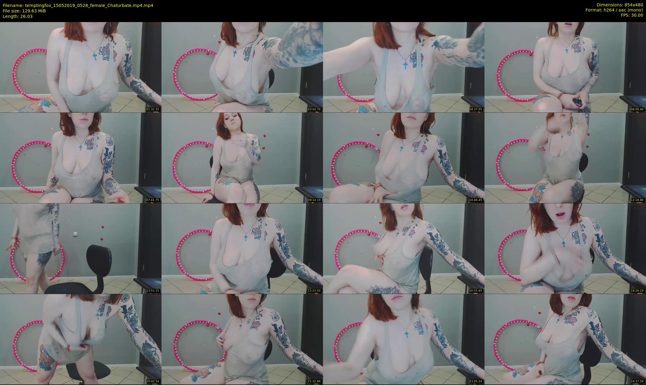 temptingfox — 27 minute Chaturbate female cam show recording, 480p, May 15, 2019