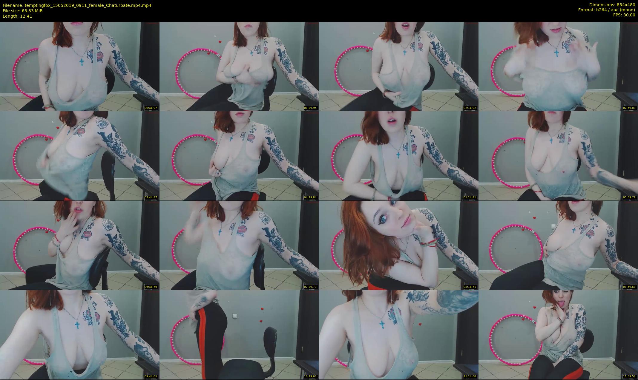 temptingfox — 13 minute Chaturbate female cam show recording, 480p, May 15, 2019