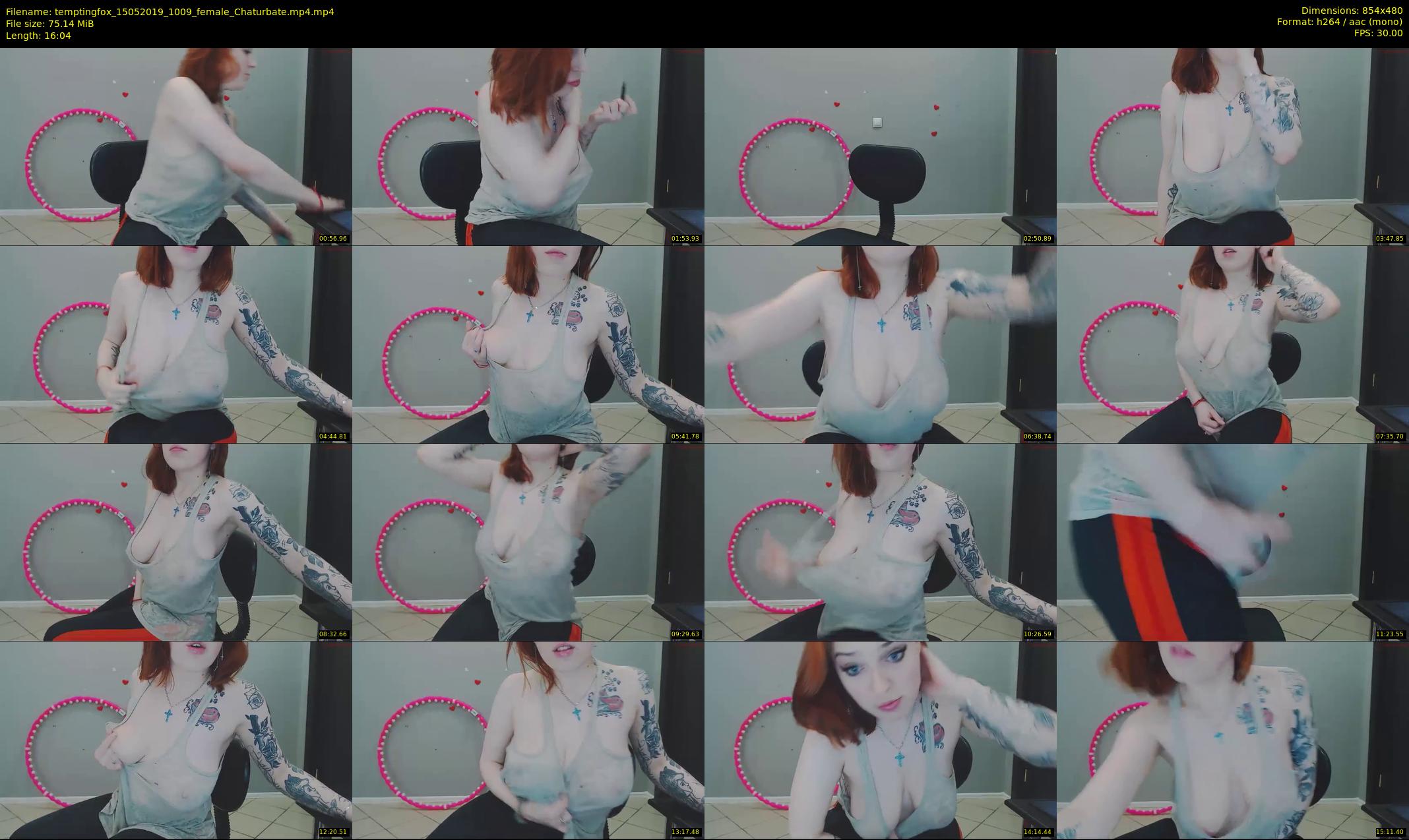 temptingfox — 17 minute Chaturbate female cam show recording, 480p, May 15, 2019