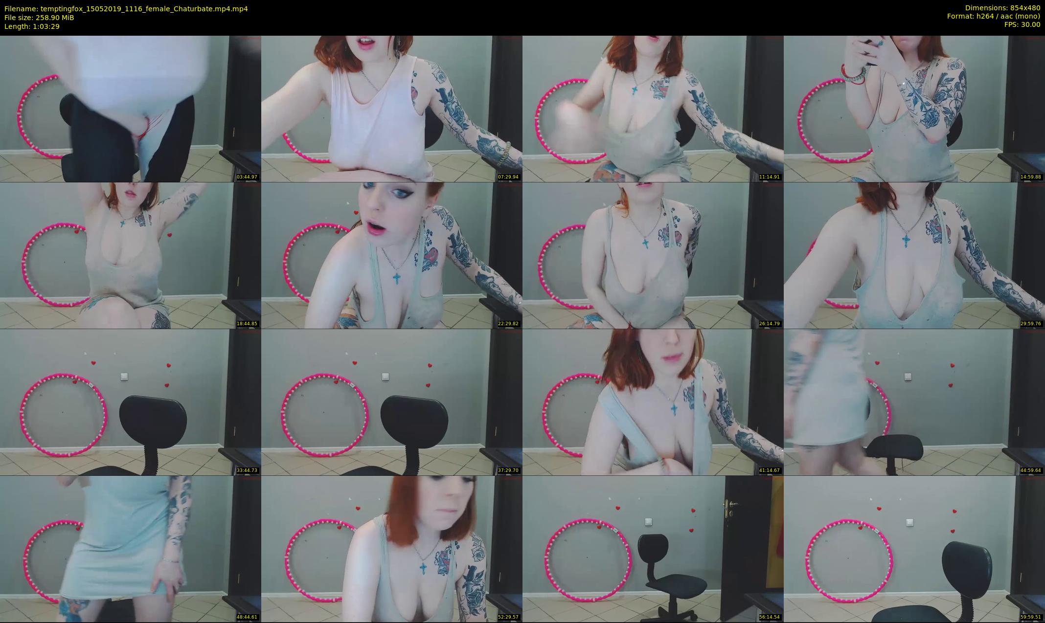 temptingfox — 64 minute Chaturbate female cam show recording, 480p, May 15, 2019
