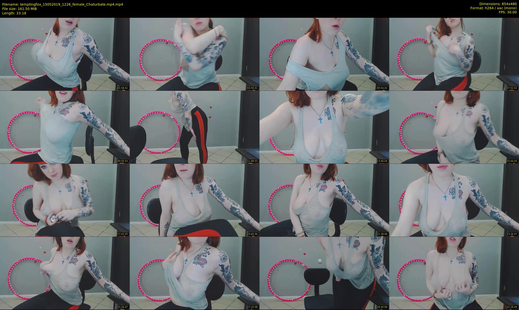 temptingfox — 34 minute Chaturbate female cam show recording, 480p, May 15, 2019