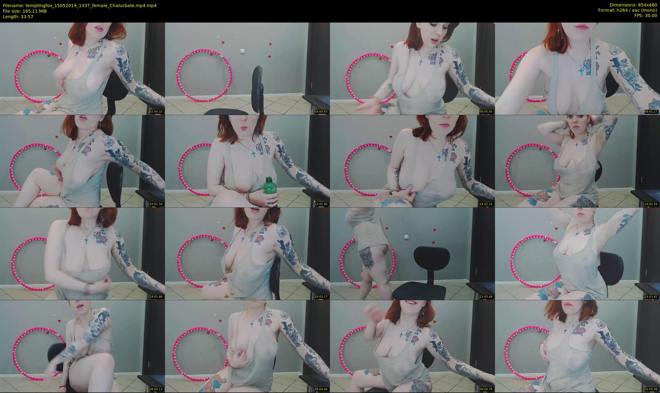 temptingfox — 34 minute Chaturbate female cam show recording, 480p, May 15, 2019