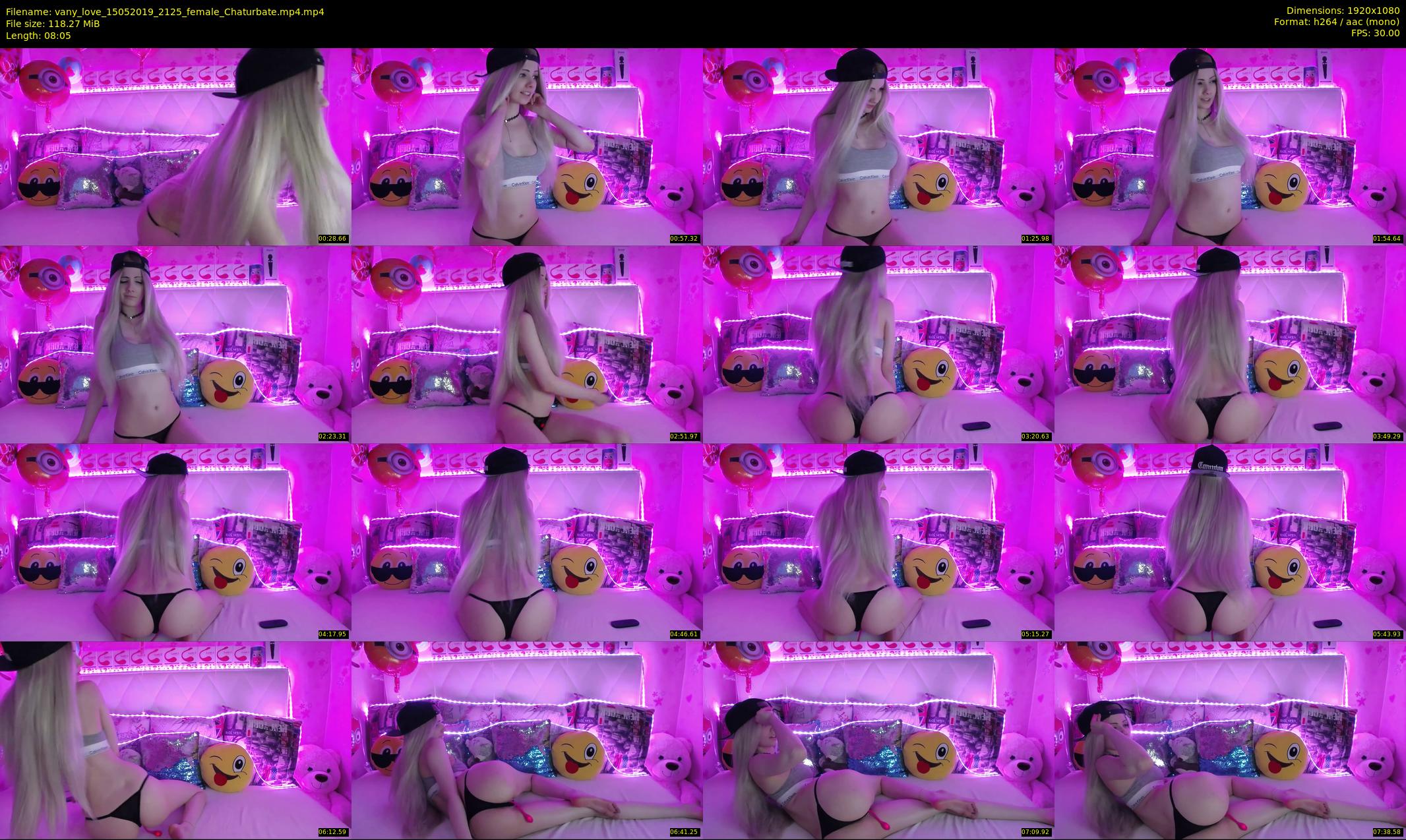 vany_love — 9 minute Chaturbate female cam show recording, 1080p, May 15, 2019