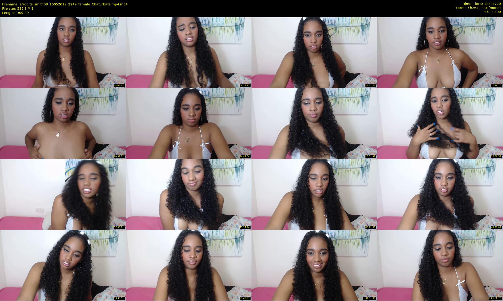 afrodita_smith08 — 70 minute Chaturbate female cam show recording, 720p, May 16, 2019