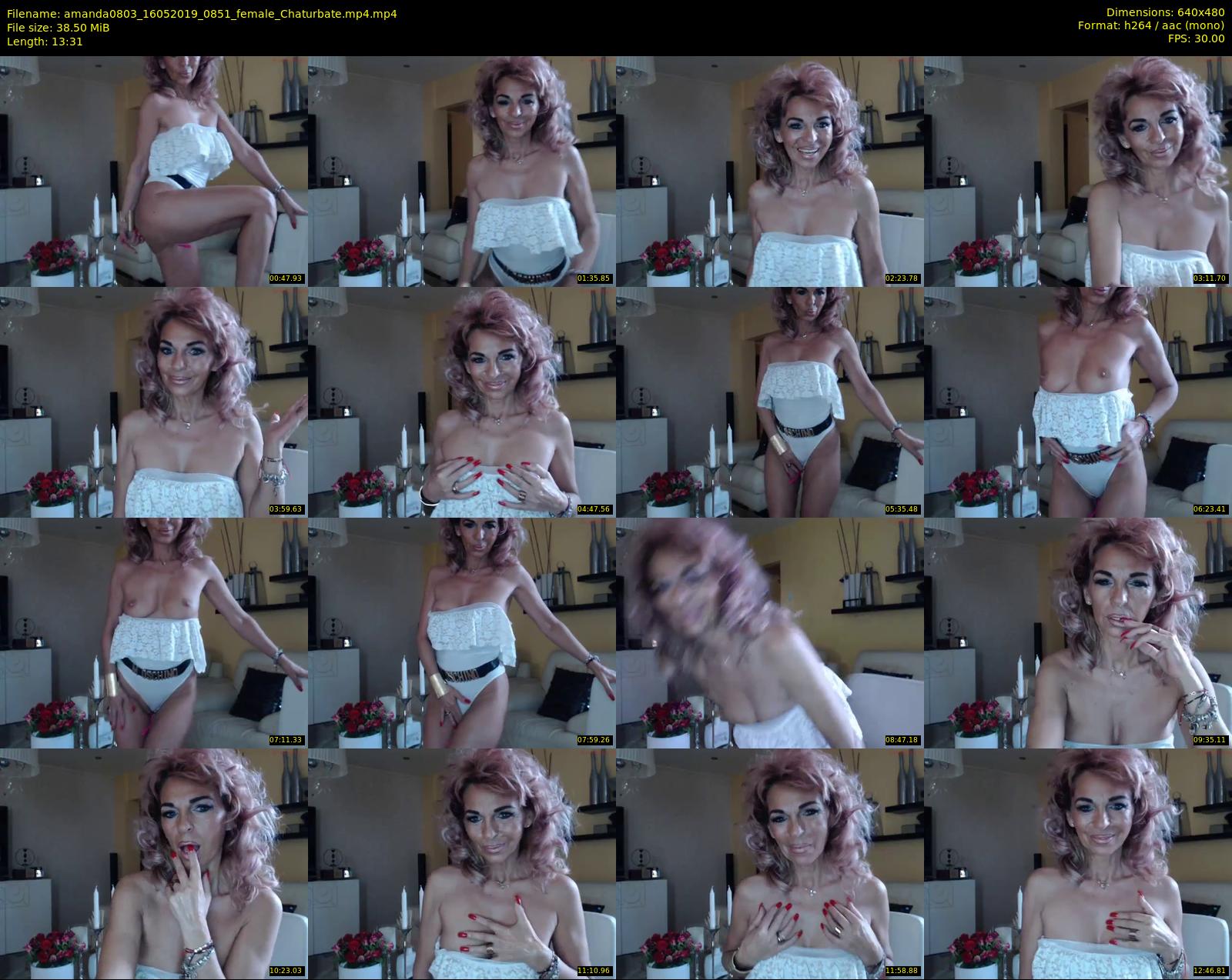 amanda0803 — 14 minute Chaturbate female cam show recording, 480p, May 16, 2019