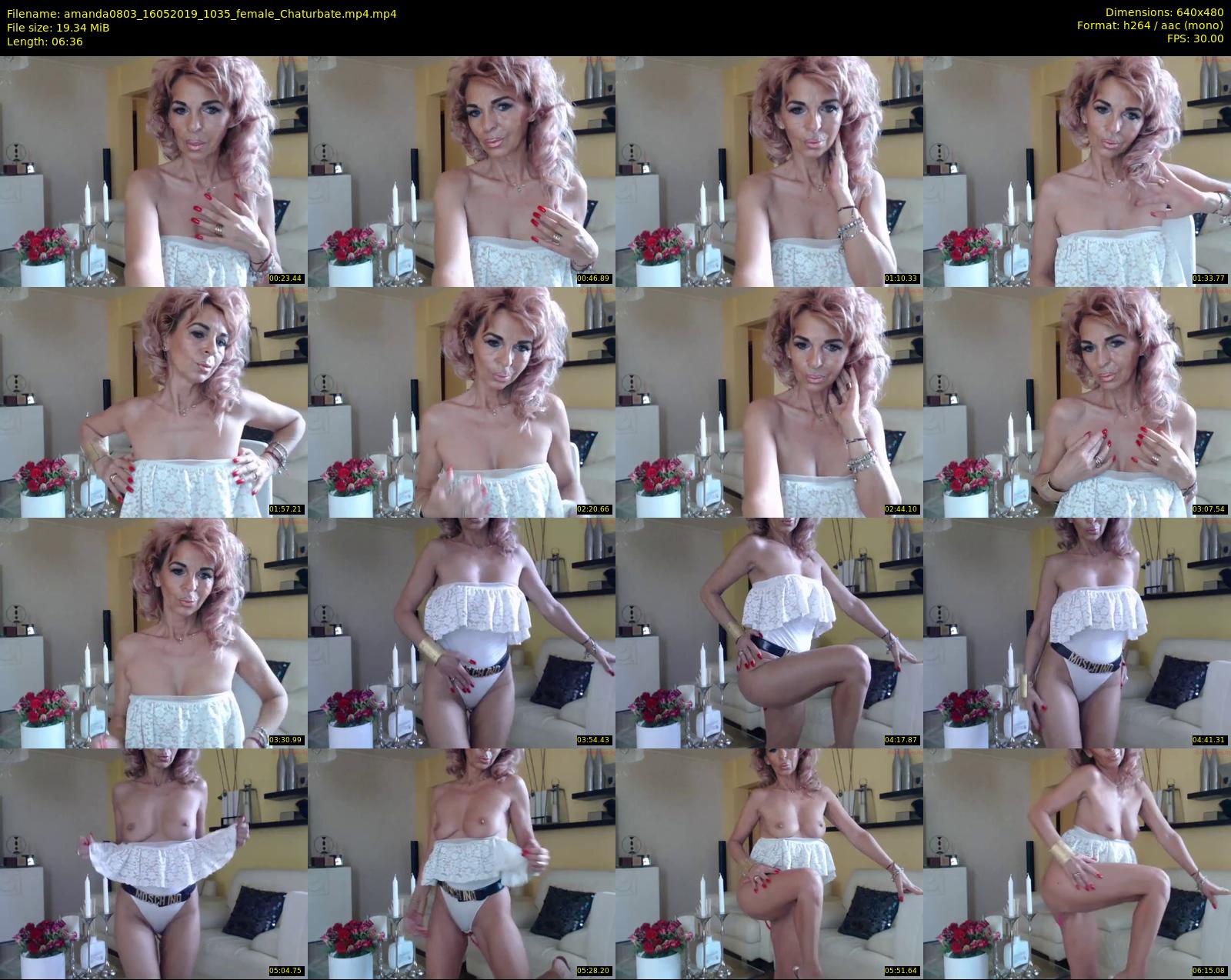 amanda0803 — 7 minute Chaturbate female cam show recording, 480p, May 16, 2019