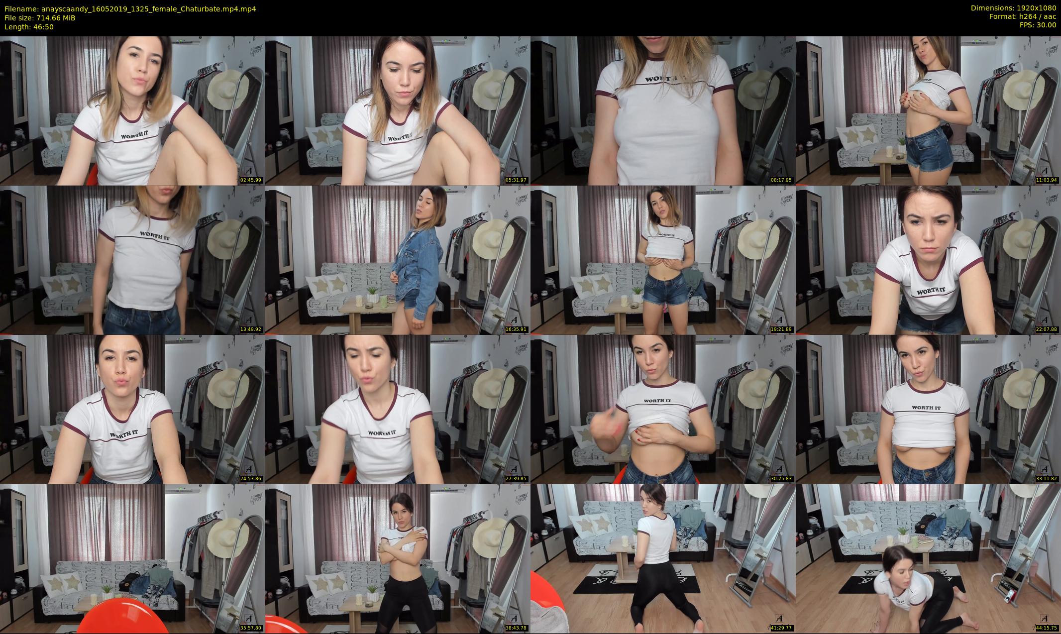 anayscaandy — 47 minute Chaturbate female cam show recording, 1080p, May 16, 2019