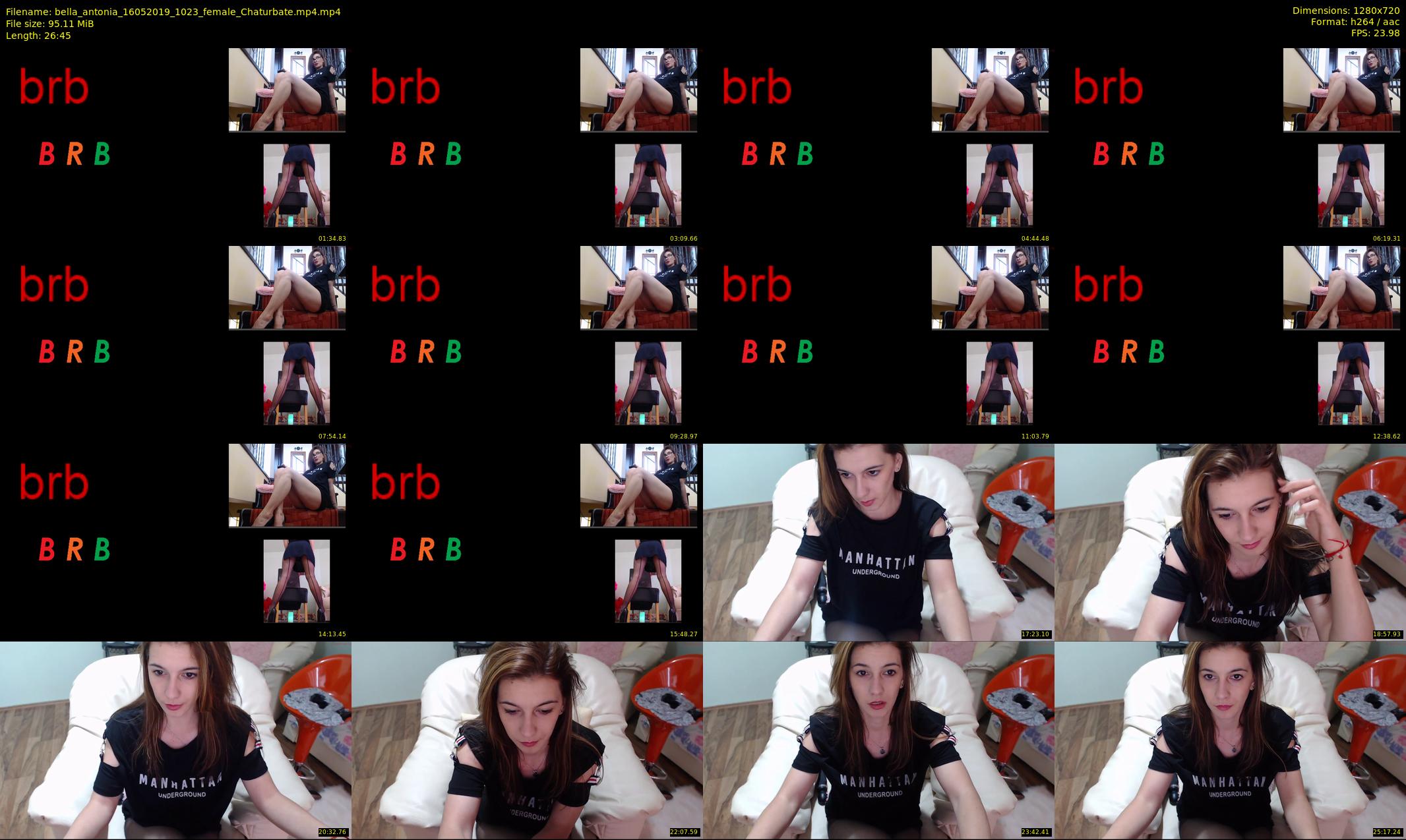 bella_antonia — 27 minute Chaturbate female cam show recording, 720p, May 16, 2019