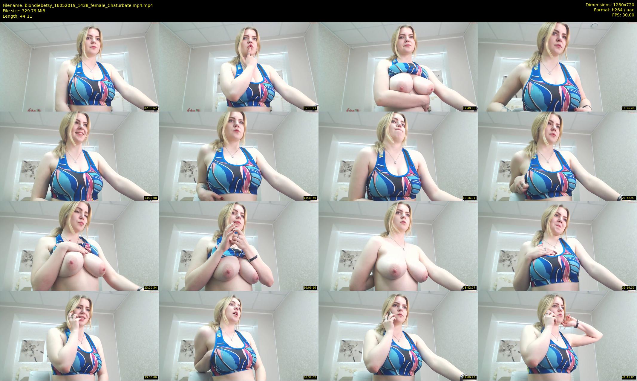 blondiebetsy — 45 minute Chaturbate female cam show recording, 720p, May 16, 2019