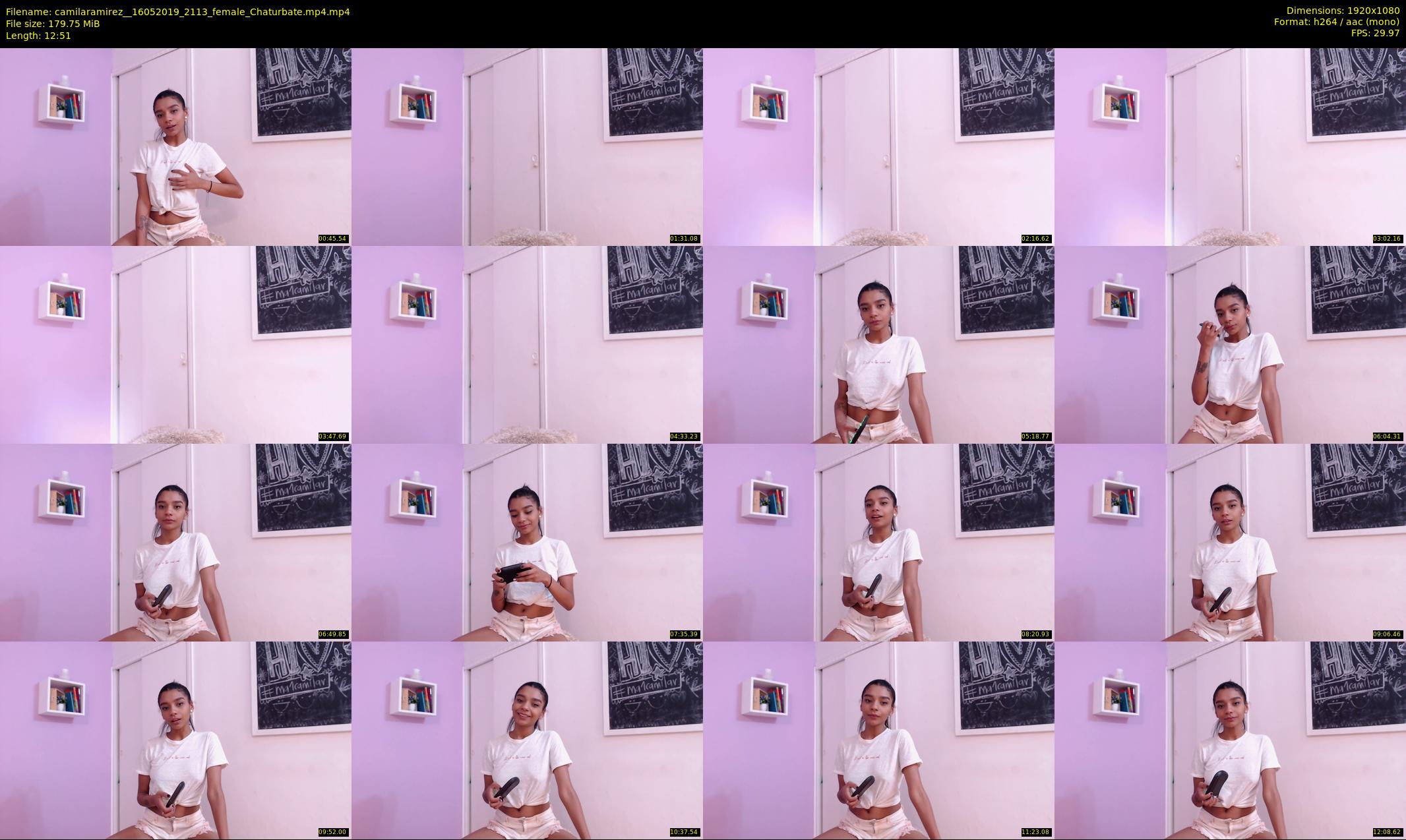 camilaramirez_ — 13 minute Chaturbate female cam show recording, 1080p, May 16, 2019