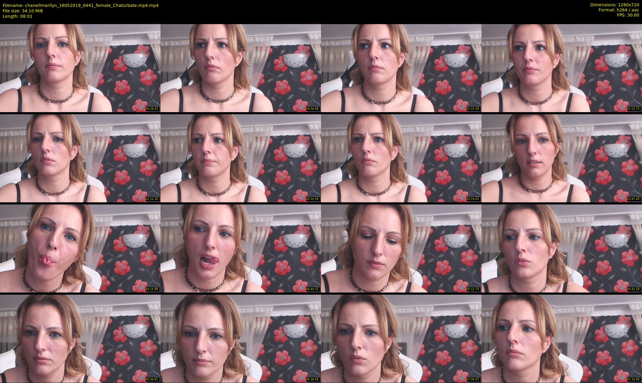 chanellmarilyn — 9 minute Chaturbate female cam show recording, 720p, May 16, 2019