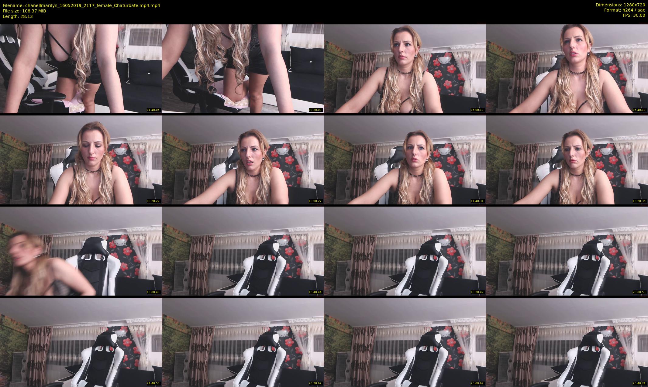 chanellmarilyn — 29 minute Chaturbate female cam show recording, 720p, May 16, 2019