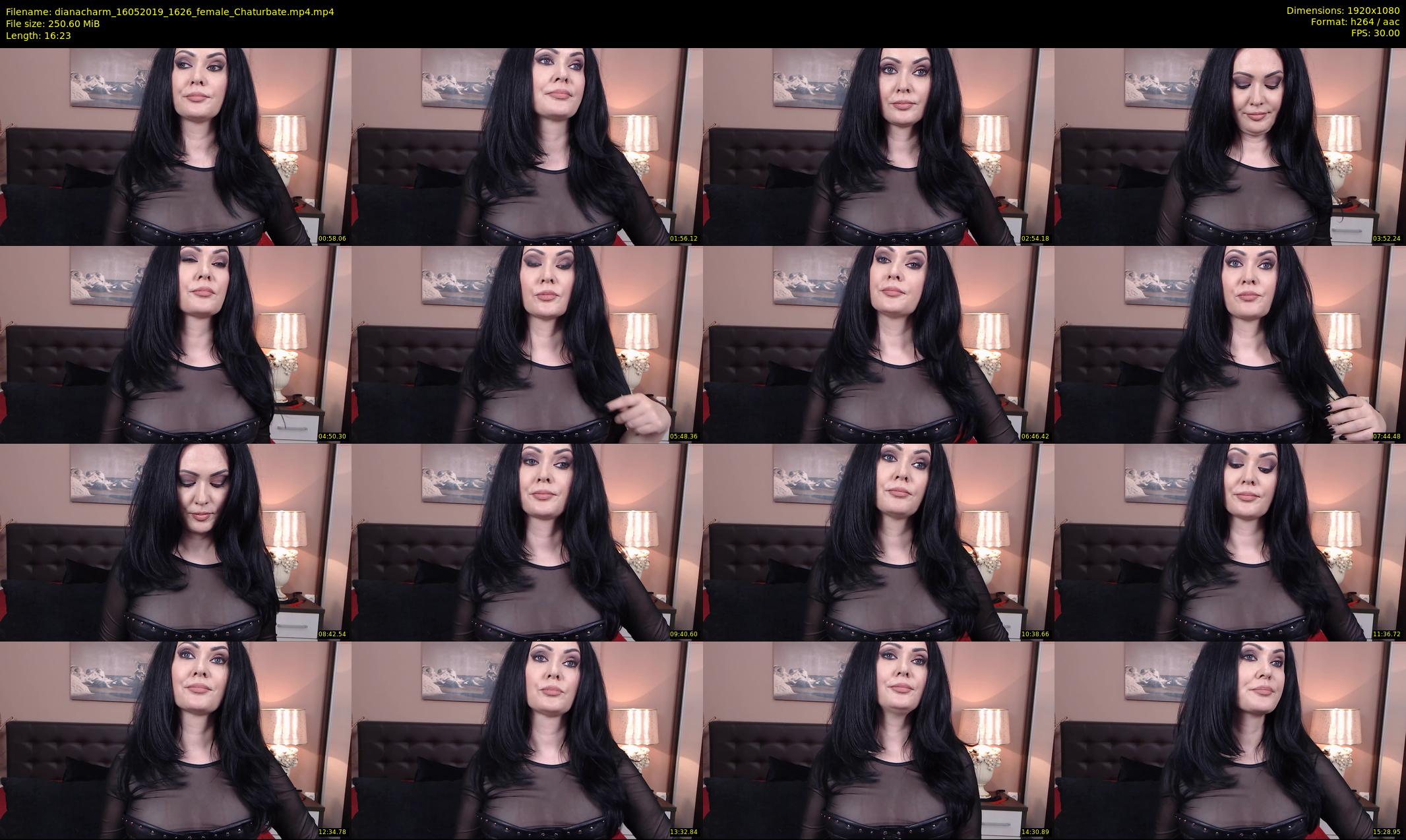 dianacharm — 17 minute Chaturbate female cam show recording, 1080p, May 16, 2019