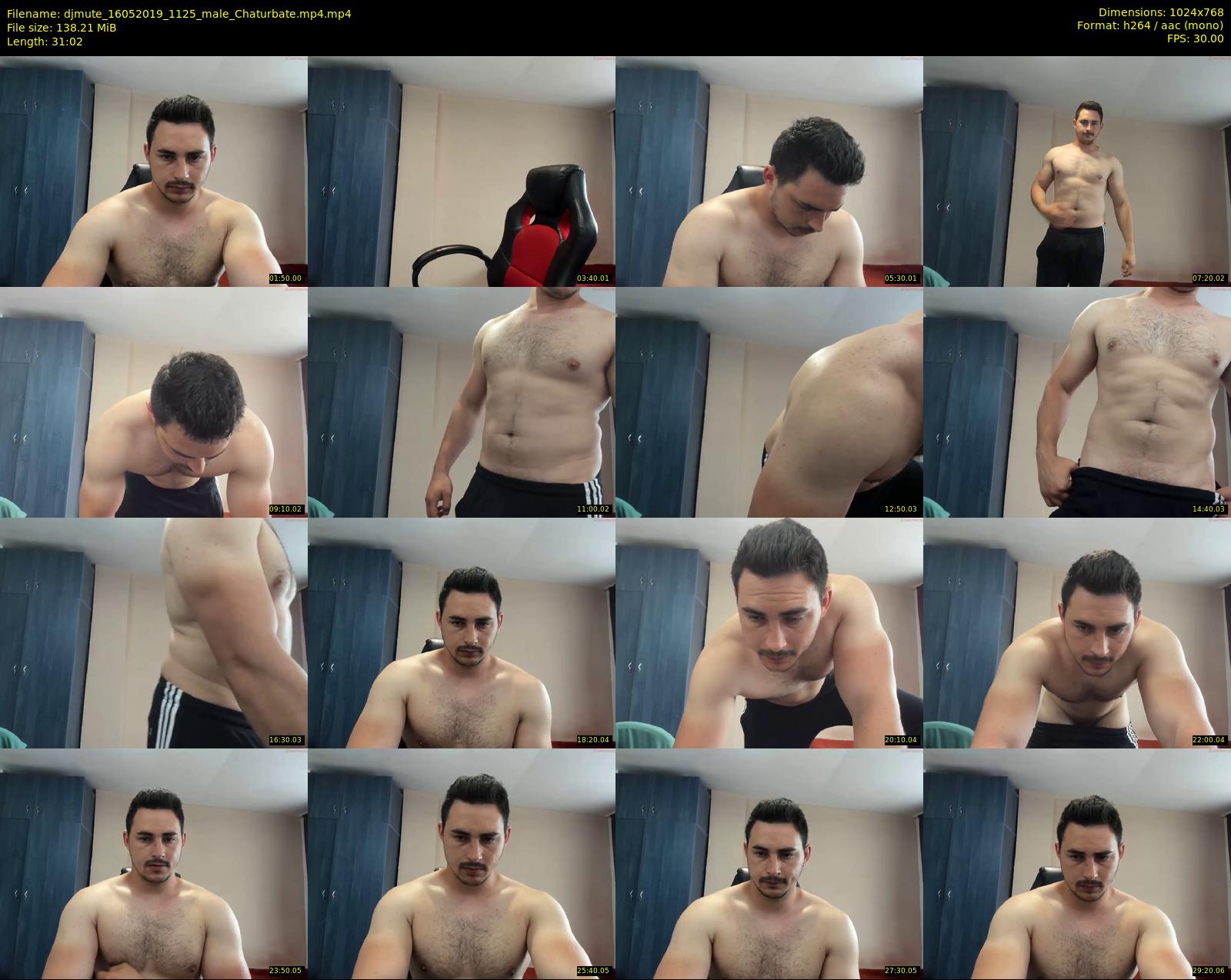 djmute — 32 minute Chaturbate male cam show recording, 720p, May 16, 2019