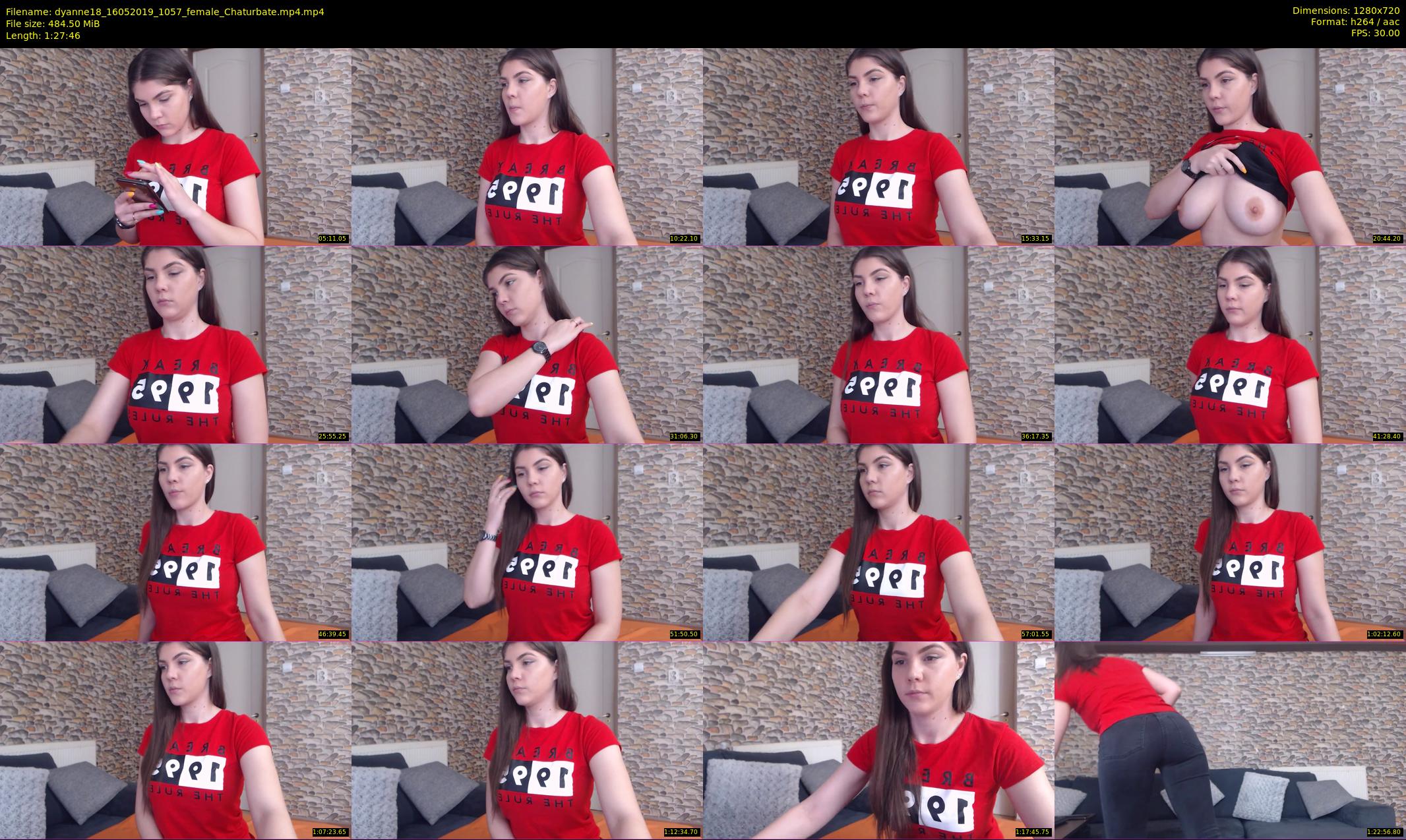 dyanne18 — 88 minute Chaturbate female cam show recording, 720p, May 16, 2019