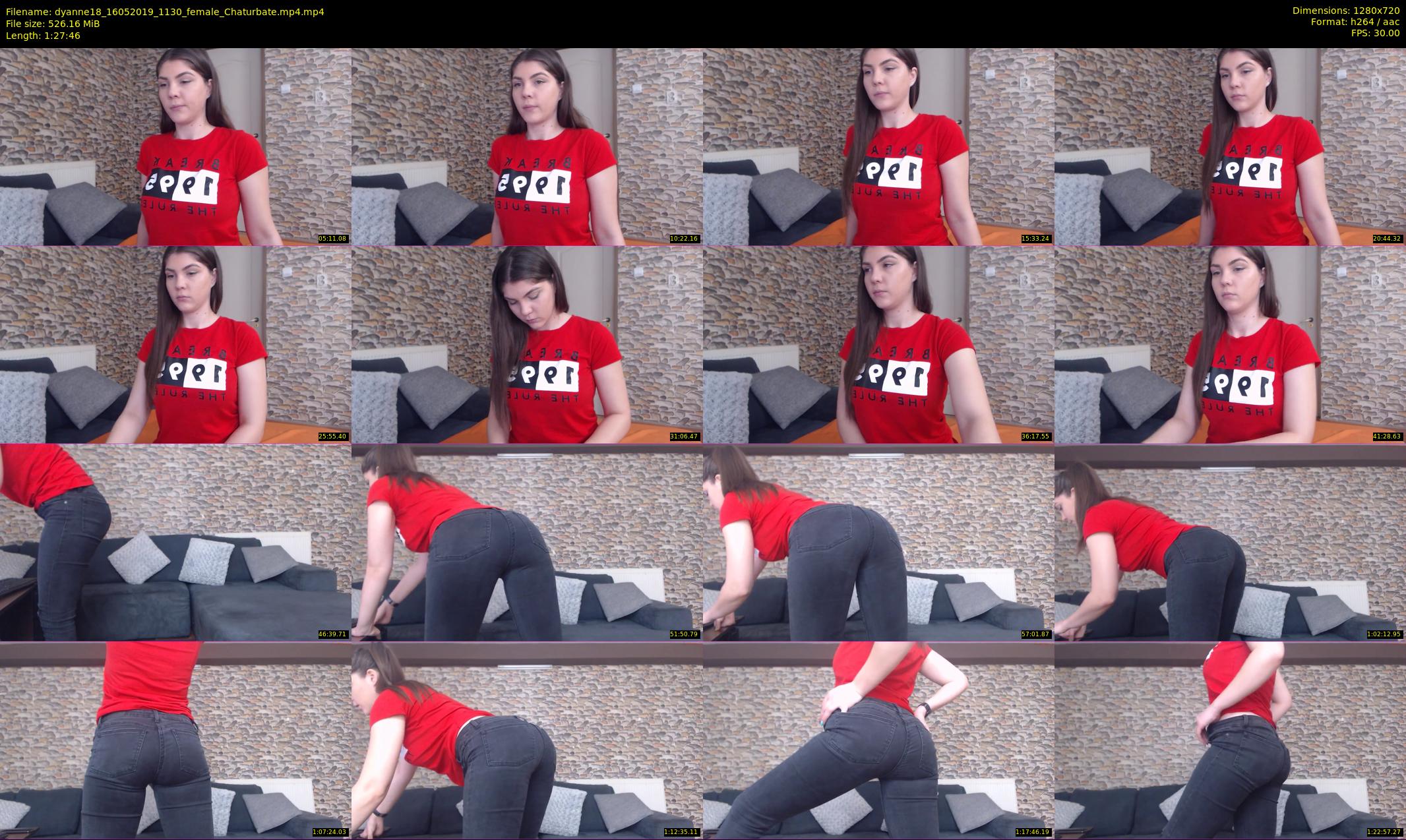 dyanne18 — 88 minute Chaturbate female cam show recording, 720p, May 16, 2019