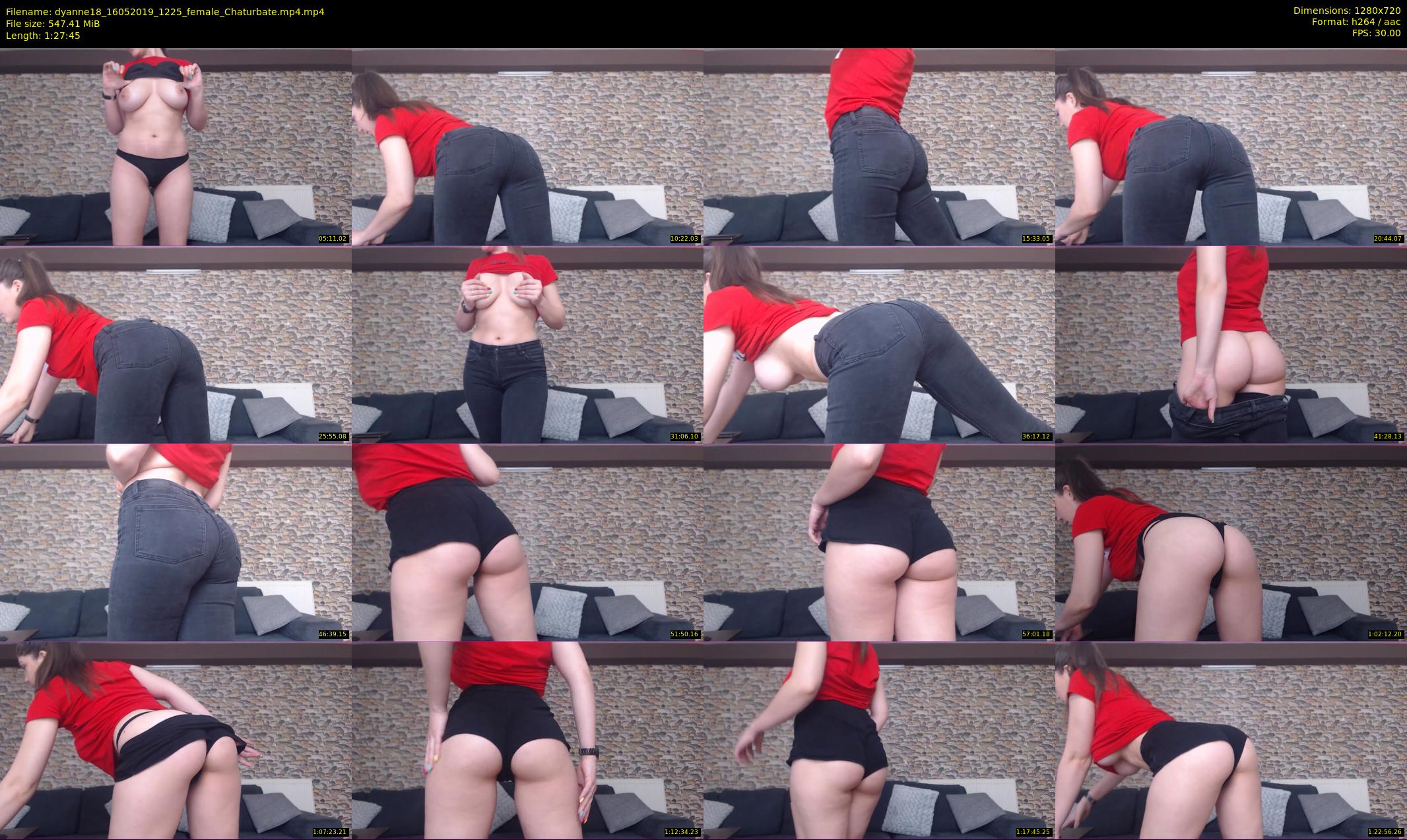 dyanne18 — 88 minute Chaturbate female cam show recording, 720p, May 16, 2019
