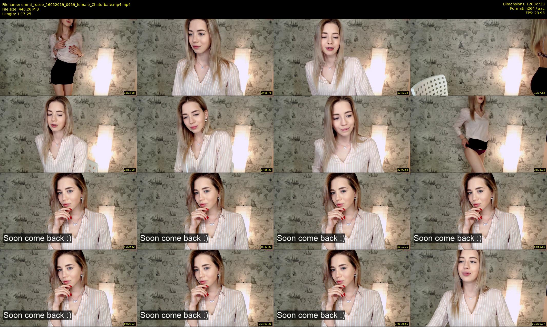 emmi_rosee — 78 minute Chaturbate female cam show recording, 720p, May 16, 2019