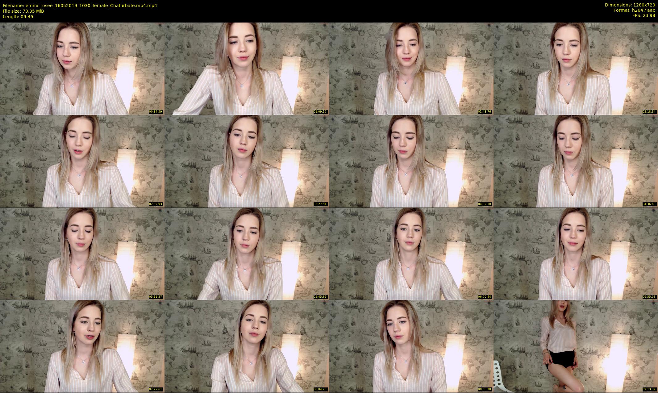 emmi_rosee — 10 minute Chaturbate female cam show recording, 720p, May 16, 2019