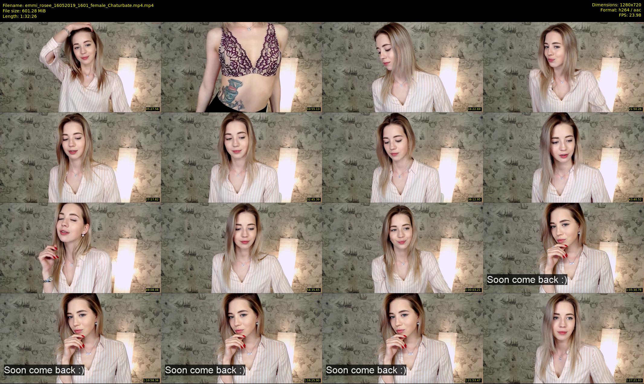 emmi_rosee — 93 minute Chaturbate female cam show recording, 720p, May 16, 2019
