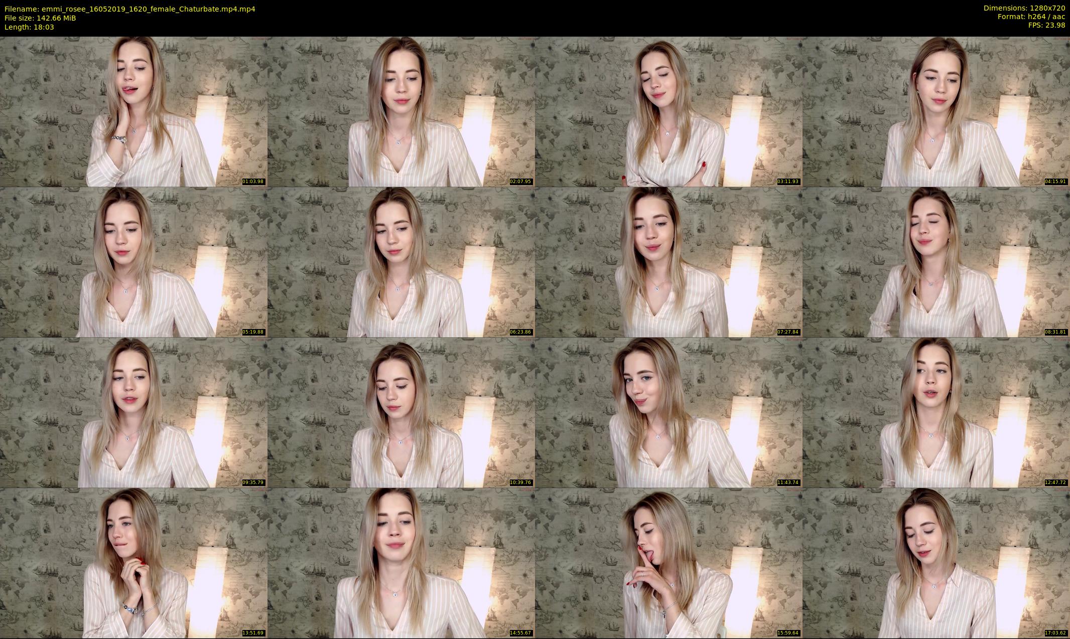 emmi_rosee — 19 minute Chaturbate female cam show recording, 720p, May 16, 2019
