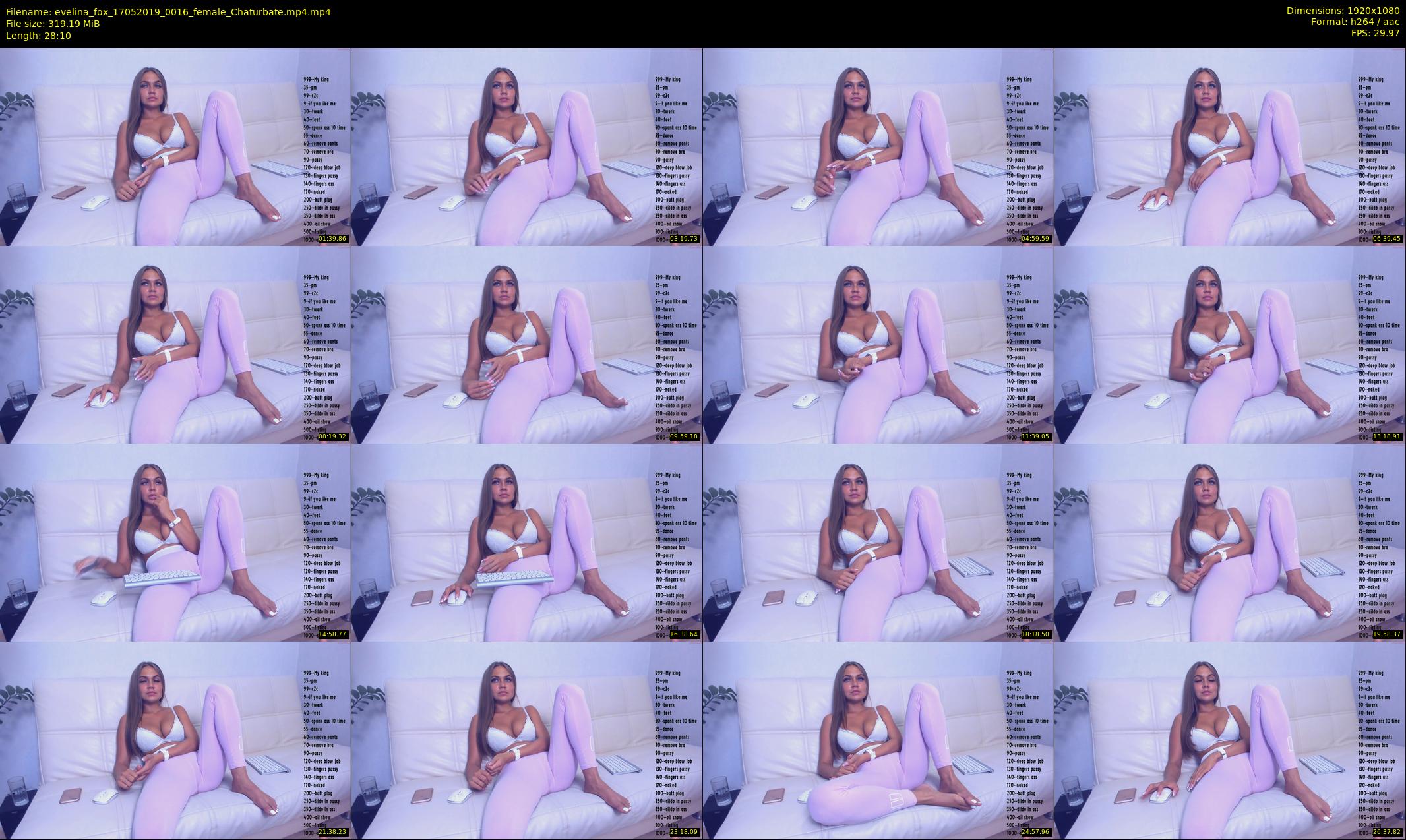 evelina_fox — 29 minute Chaturbate female cam show recording, 1080p, May 17, 2019