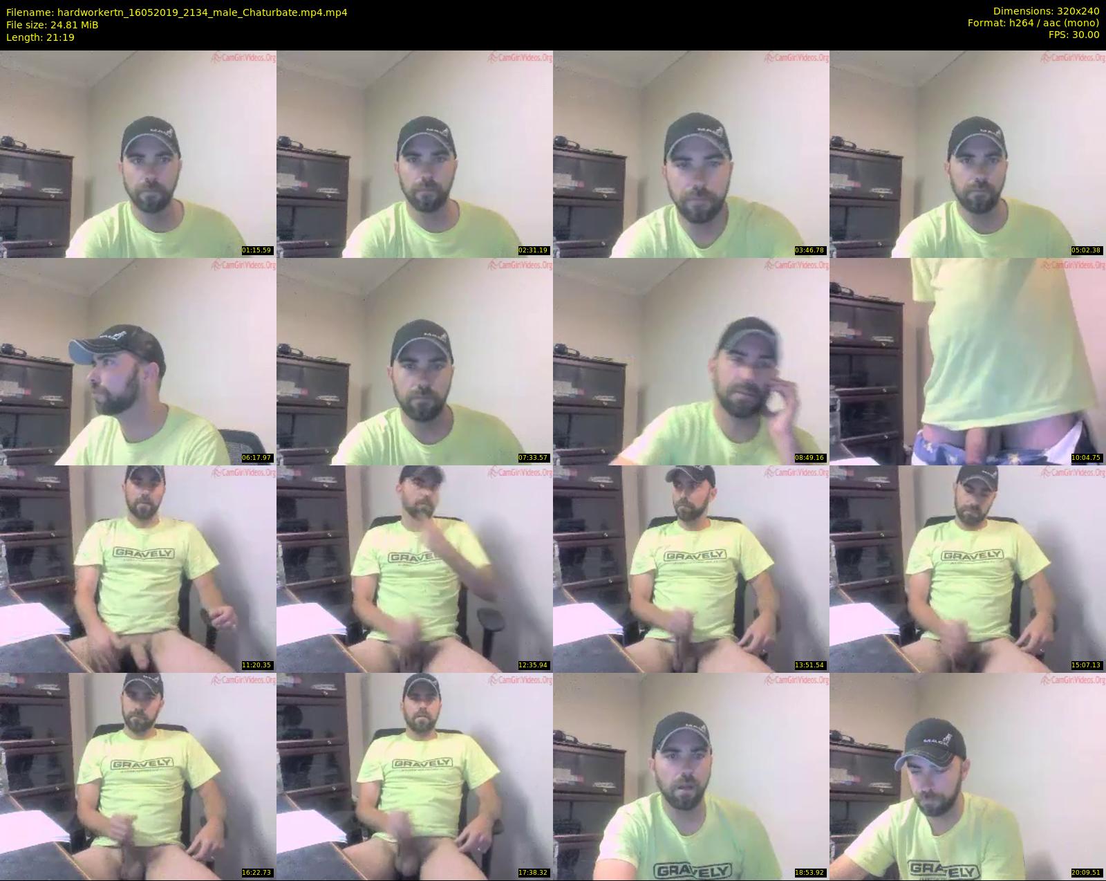 hardworkertn — 22 minute Chaturbate male cam show recording, SD, May 16, 2019