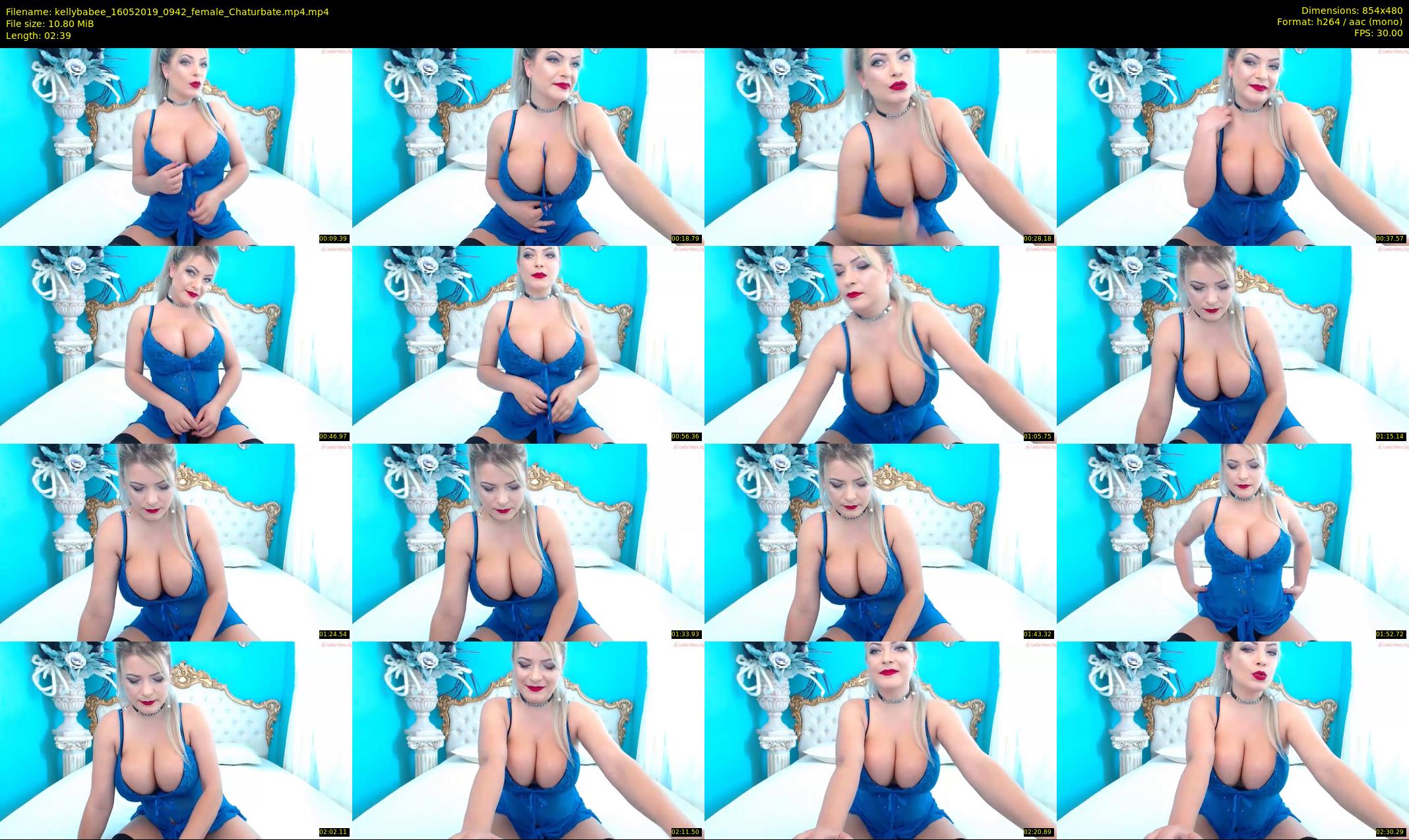 kellybabee — 3 minute Chaturbate female cam show recording, 480p, May 16, 2019