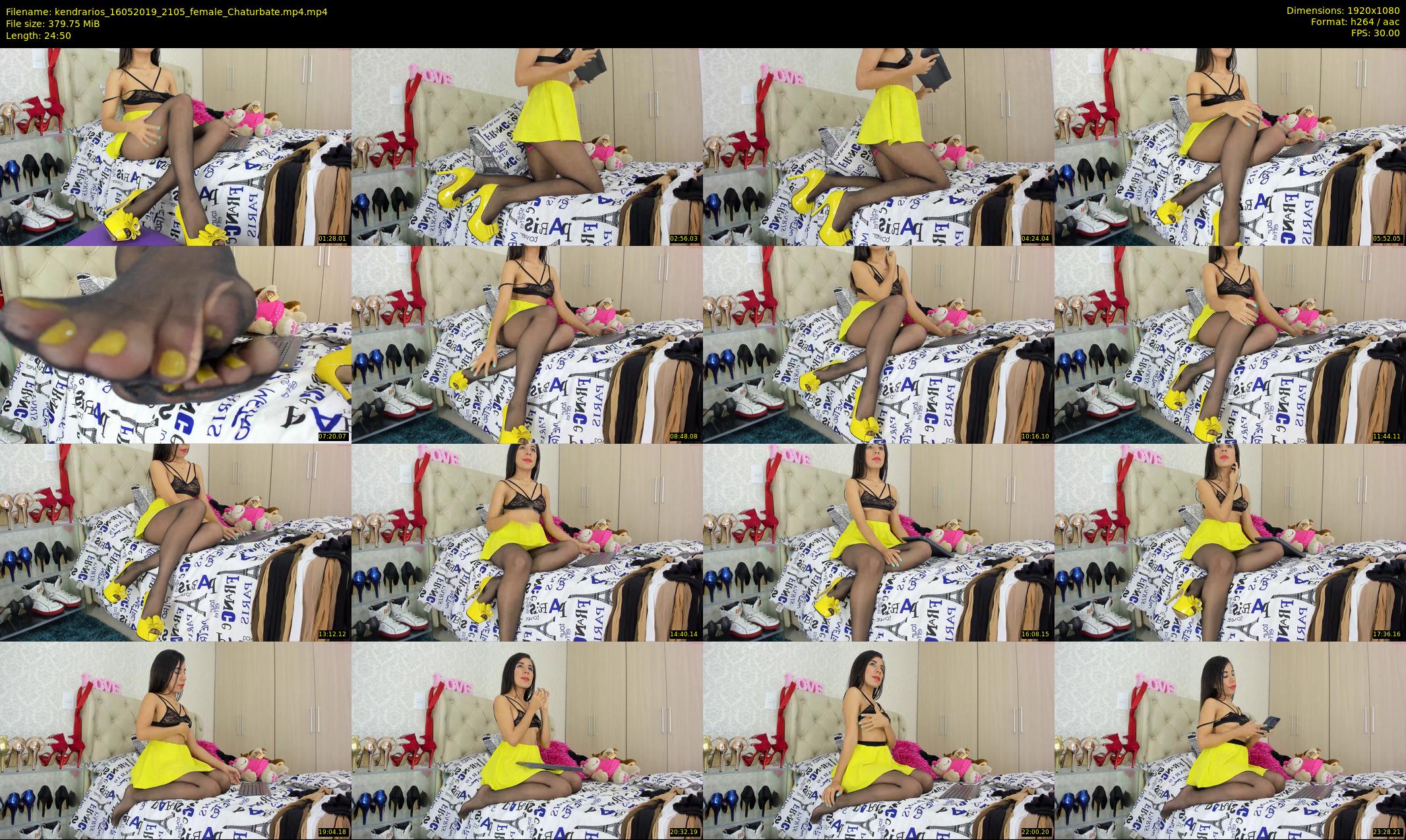 kendrarios — 25 minute Chaturbate female cam show recording, 1080p, May 16, 2019