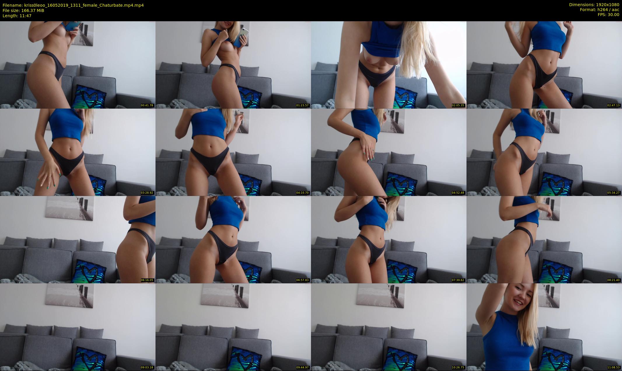 kriss0leoo — 12 minute Chaturbate couple cam show recording, 1080p, May 16, 2019