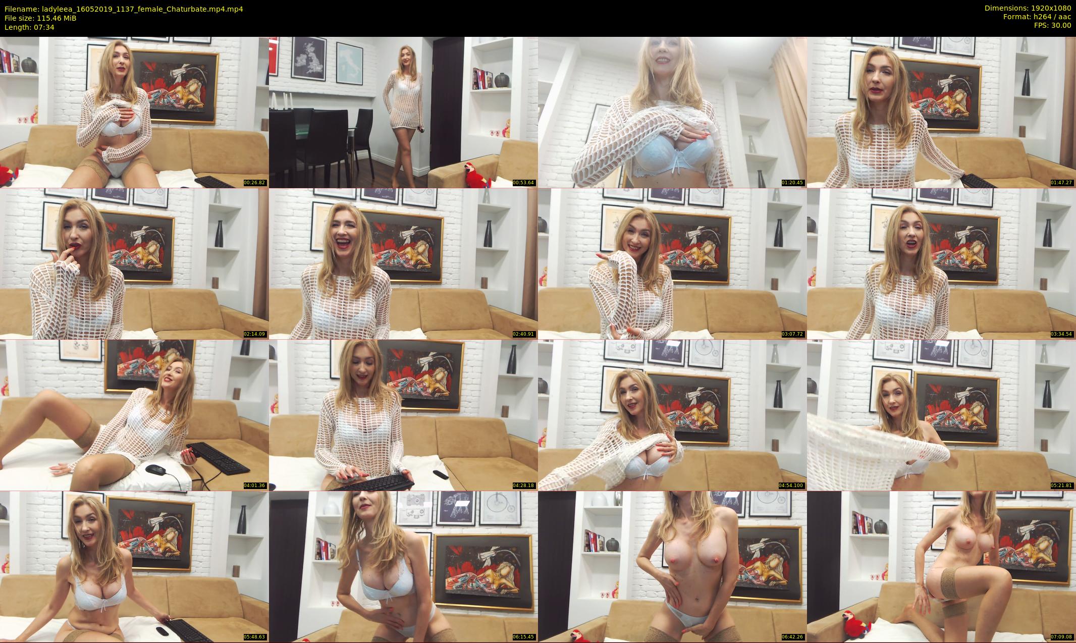 ladyleea — 8 minute Chaturbate female cam show recording, 1080p, May 16, 2019