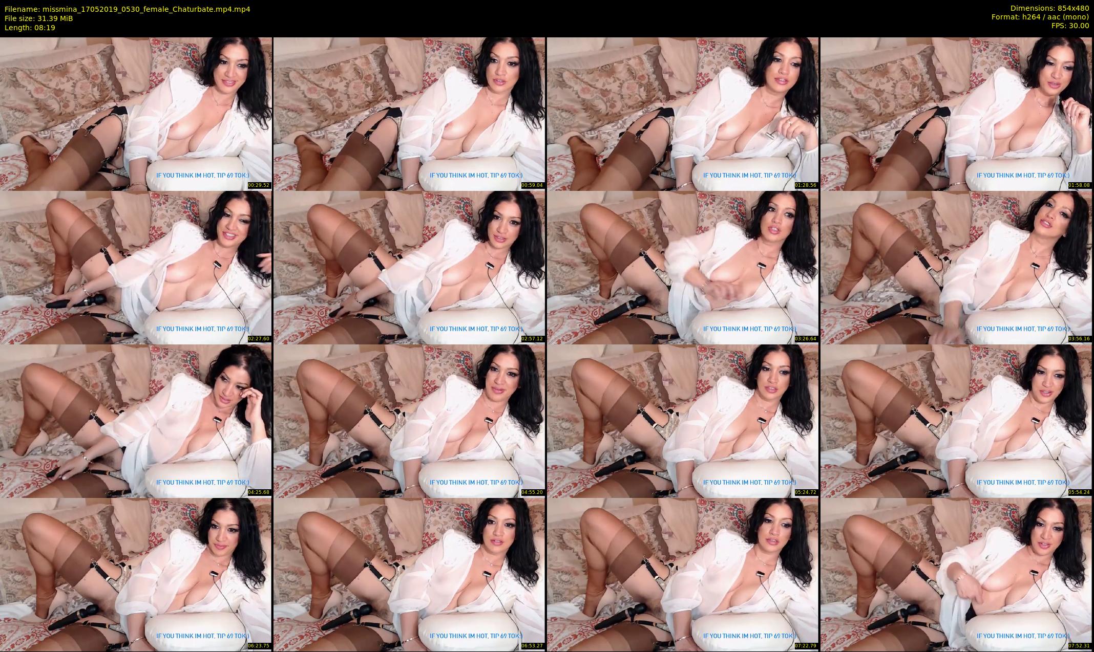 missmina — 9 minute Chaturbate female cam show recording, 480p, May 17, 2019