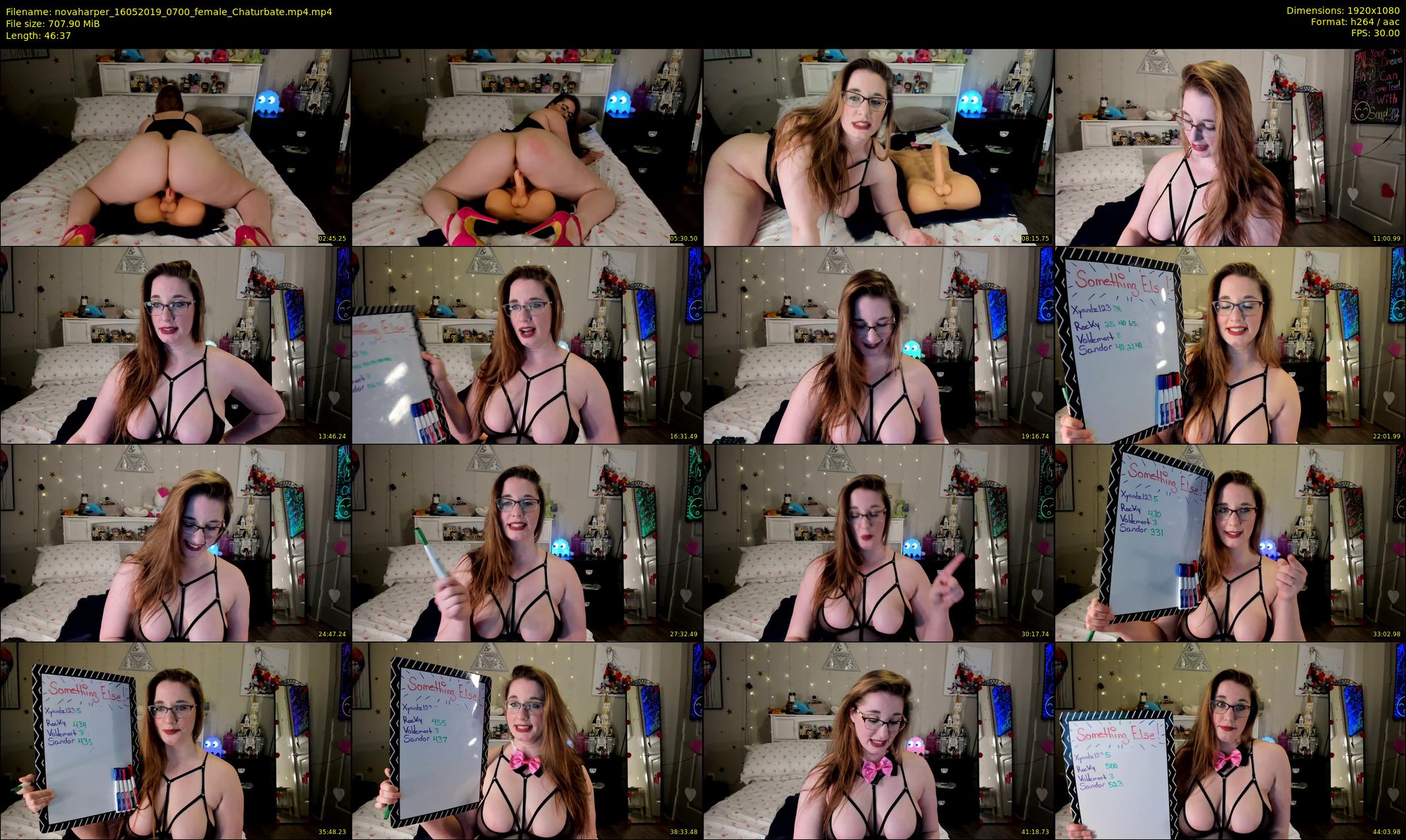 novaharper — 47 minute Chaturbate female cam show recording, 1080p, May 16, 2019