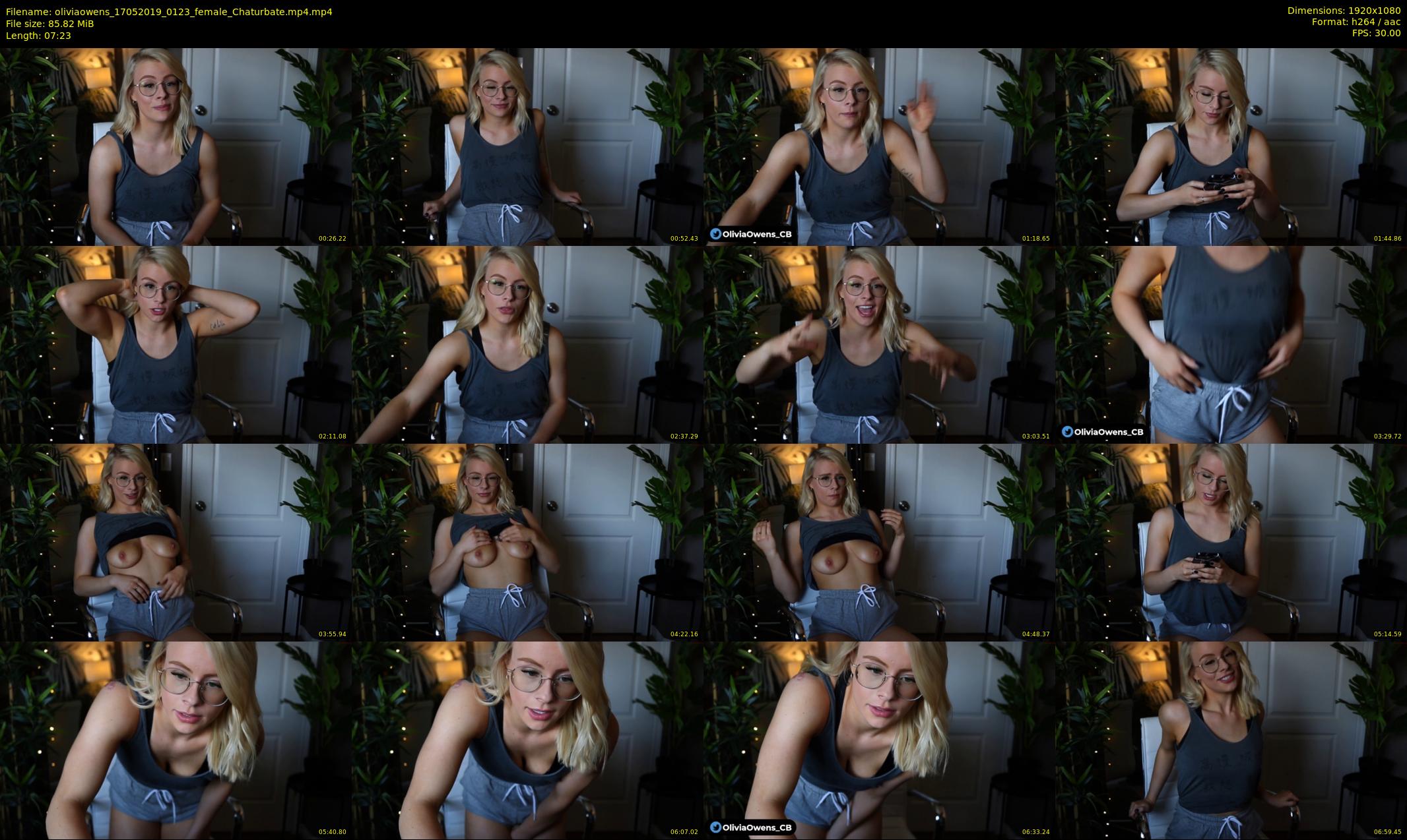 oliviaowens — 8 minute Chaturbate female cam show recording, 1080p, May 17, 2019
