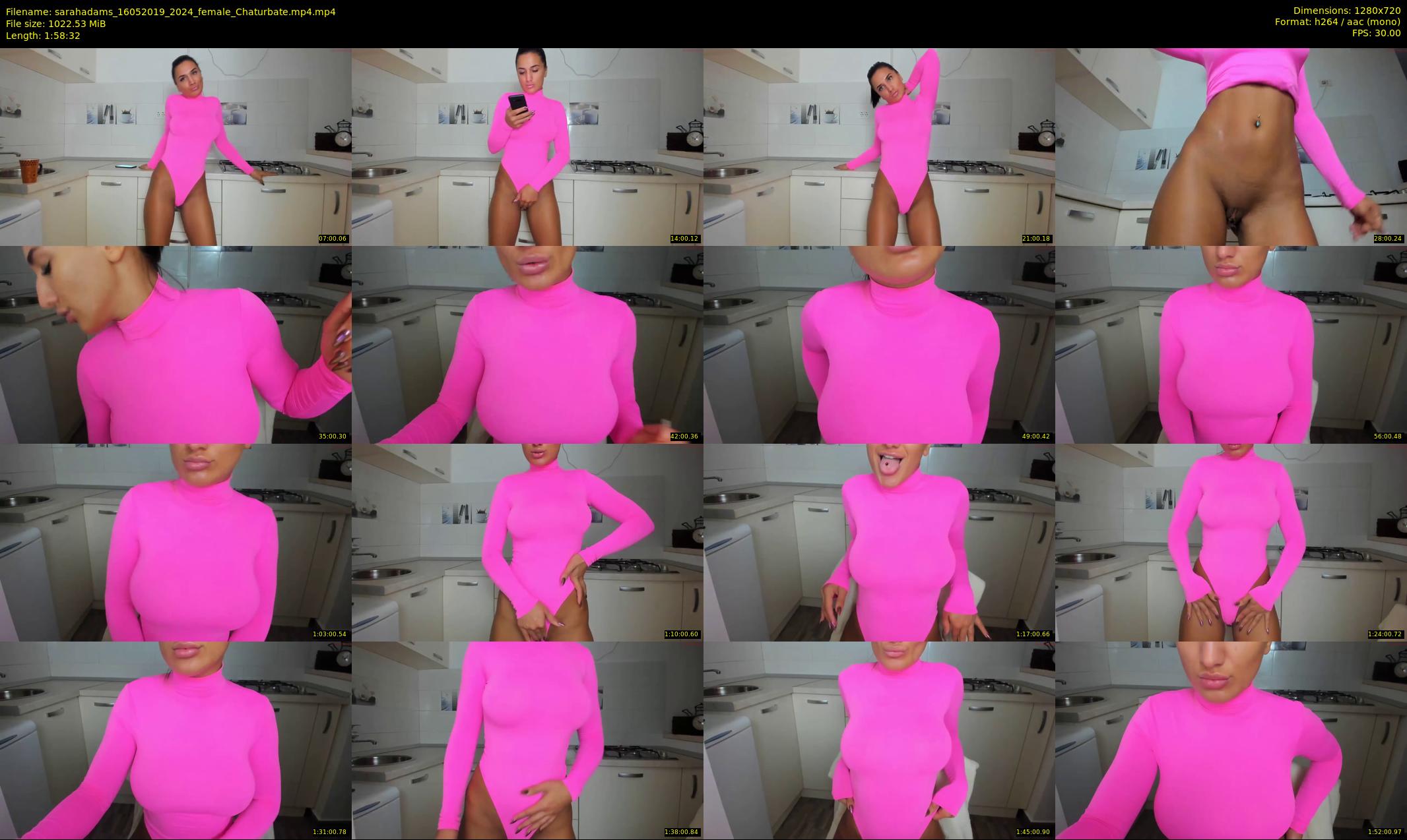 sarahadams — 119 minute Chaturbate female cam show recording, 720p, May 16, 2019