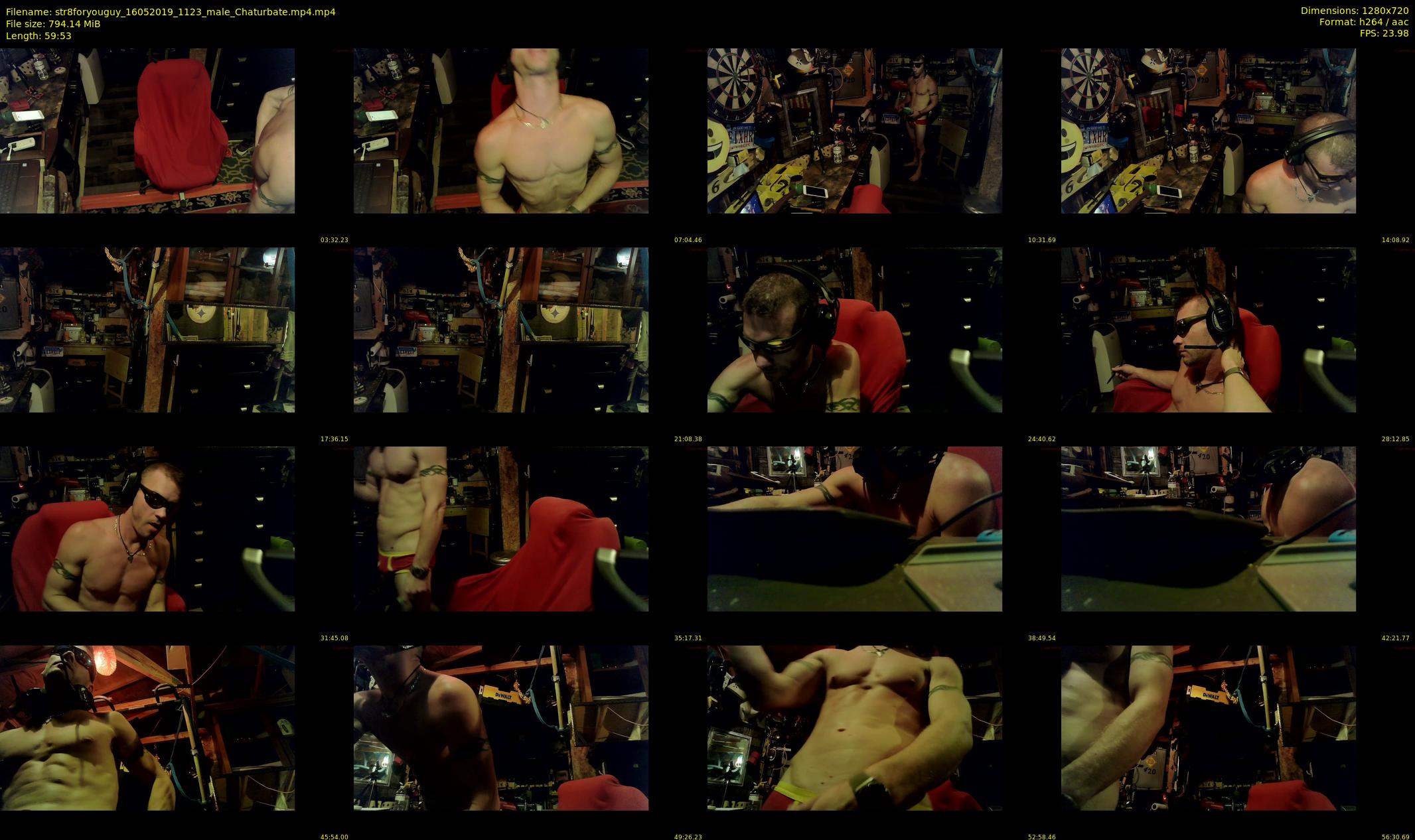 str8foryouguy — 60 minute Chaturbate male cam show recording, 720p, May 16, 2019