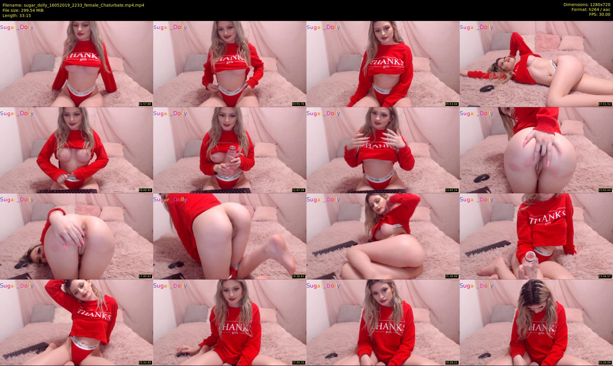 sugar_dolly — 34 minute Chaturbate female cam show recording, 720p, May 16, 2019