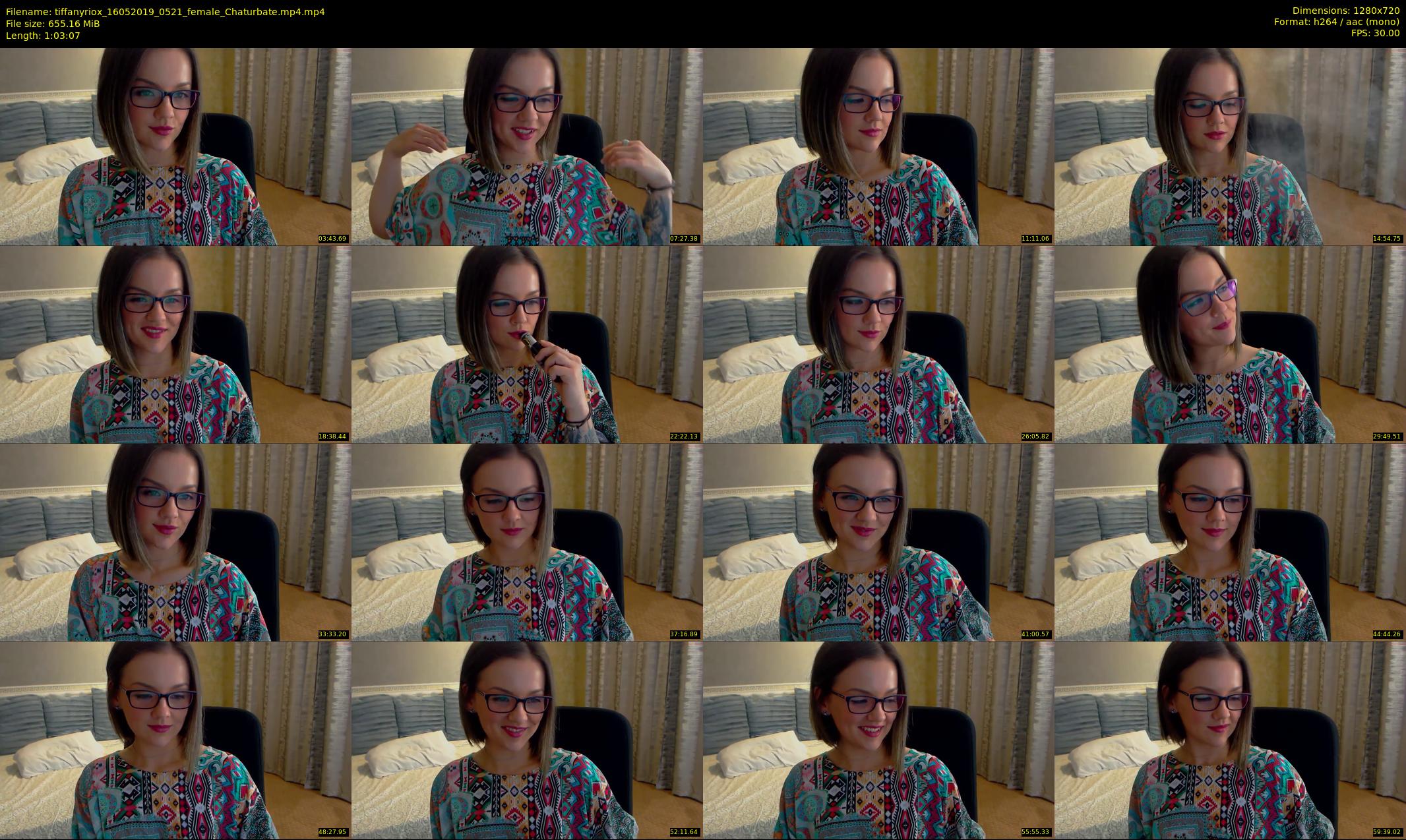 tiffanyriox — 64 minute Chaturbate female cam show recording, 720p, May 16, 2019