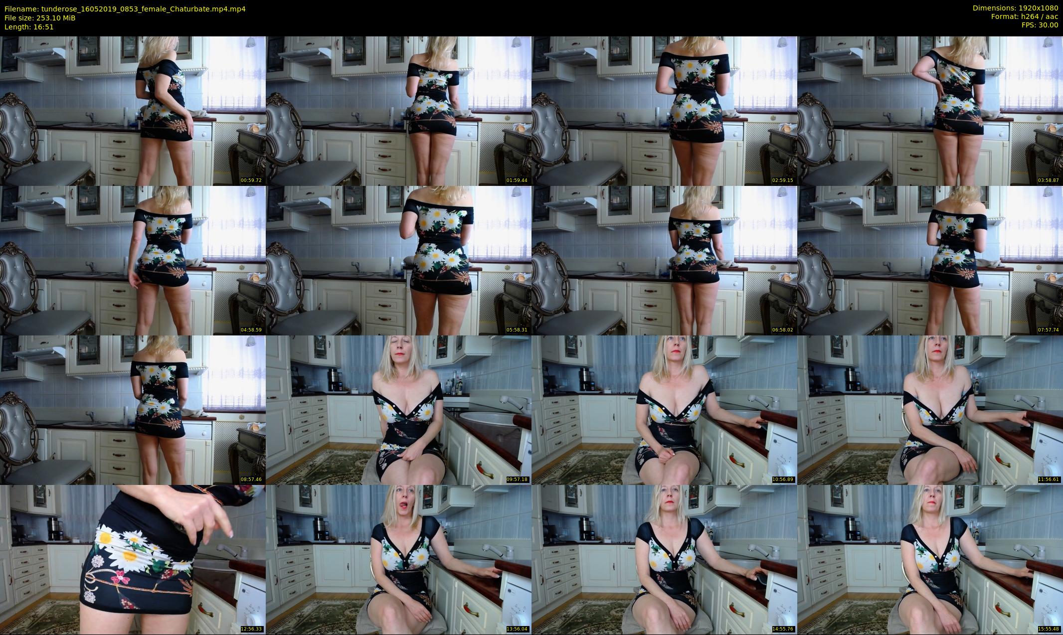 tunderose — 17 minute Chaturbate female cam show recording, 1080p, May 16, 2019