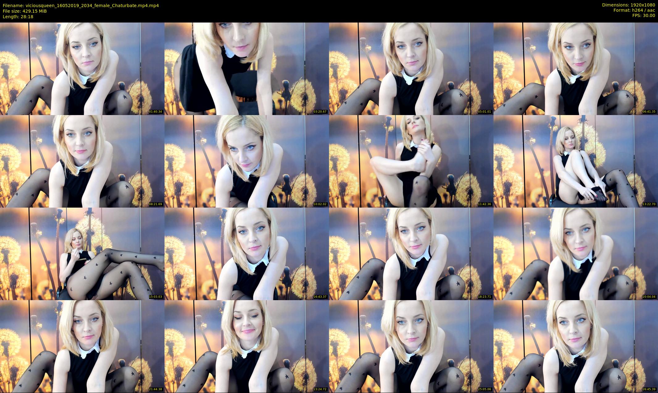 viciousqueen — 29 minute Chaturbate female cam show recording, 1080p, May 16, 2019
