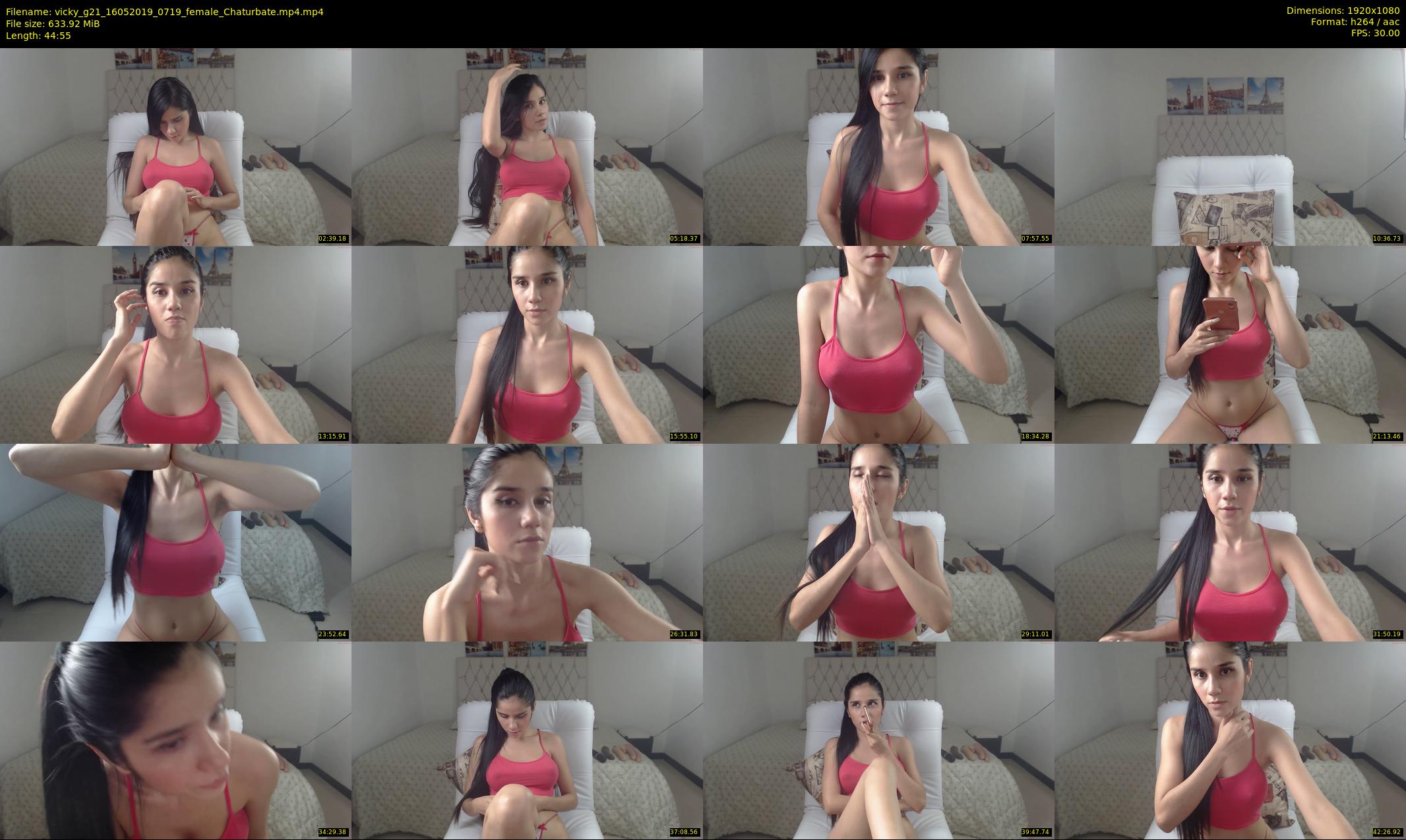 vicky_g21 — 45 minute Chaturbate female cam show recording, 1080p, May 16, 2019